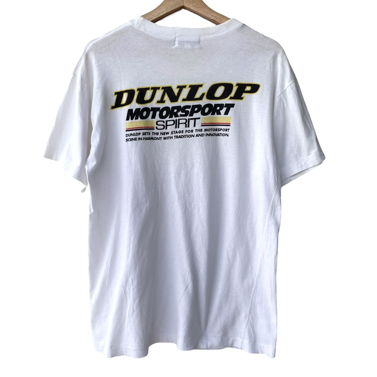 Vintage Dunlop Motorsports Racing Japan Vintage 1980s Logo Tee Size US L / EU 52-54 / 3 - 1 Thumbnail