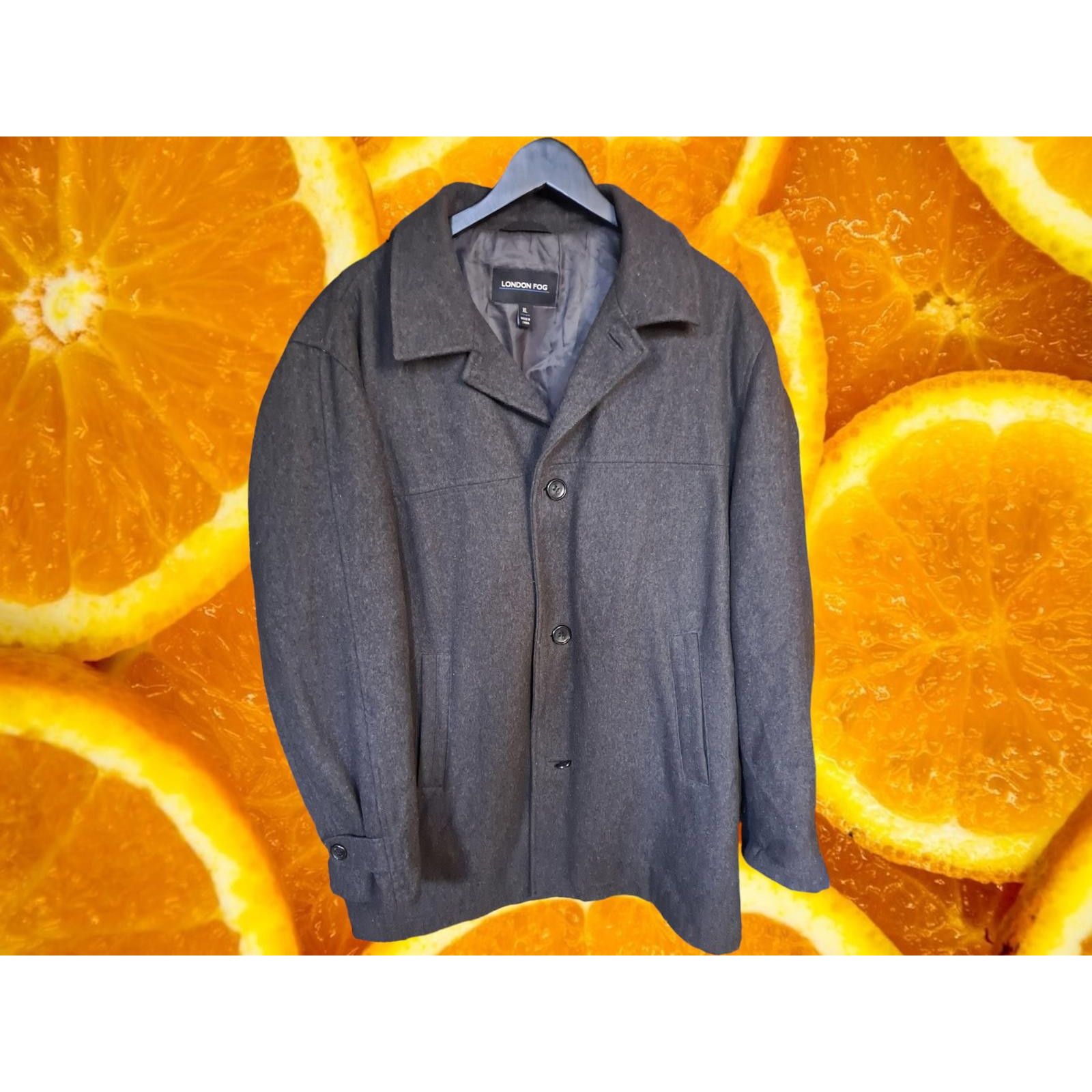 London Fog London Fog Button Up Wool Blend Overcoat Size XL Size US XL / EU 56 / 4 - 1 Thumbnail