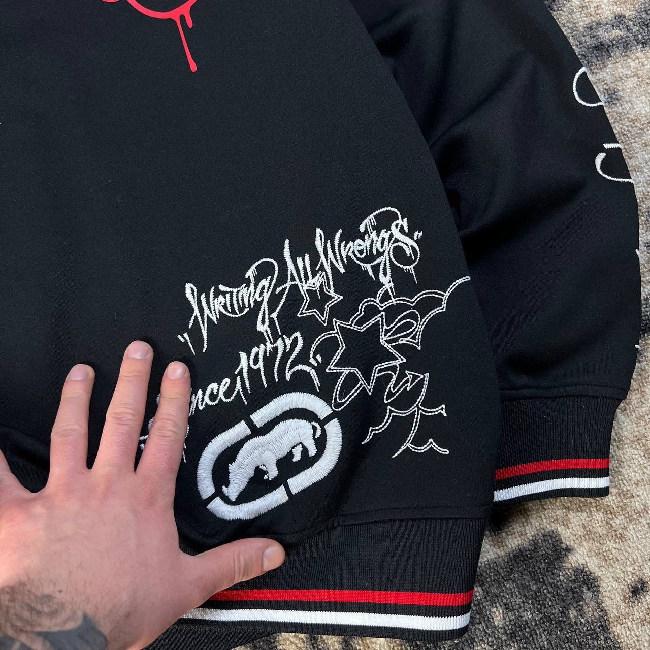 Ecko Unltd. Ecko Unltd Allover Print Vintage Y2K Hoodie Streetwear Style Size US L / EU 52-54 / 3 - 10 Thumbnail