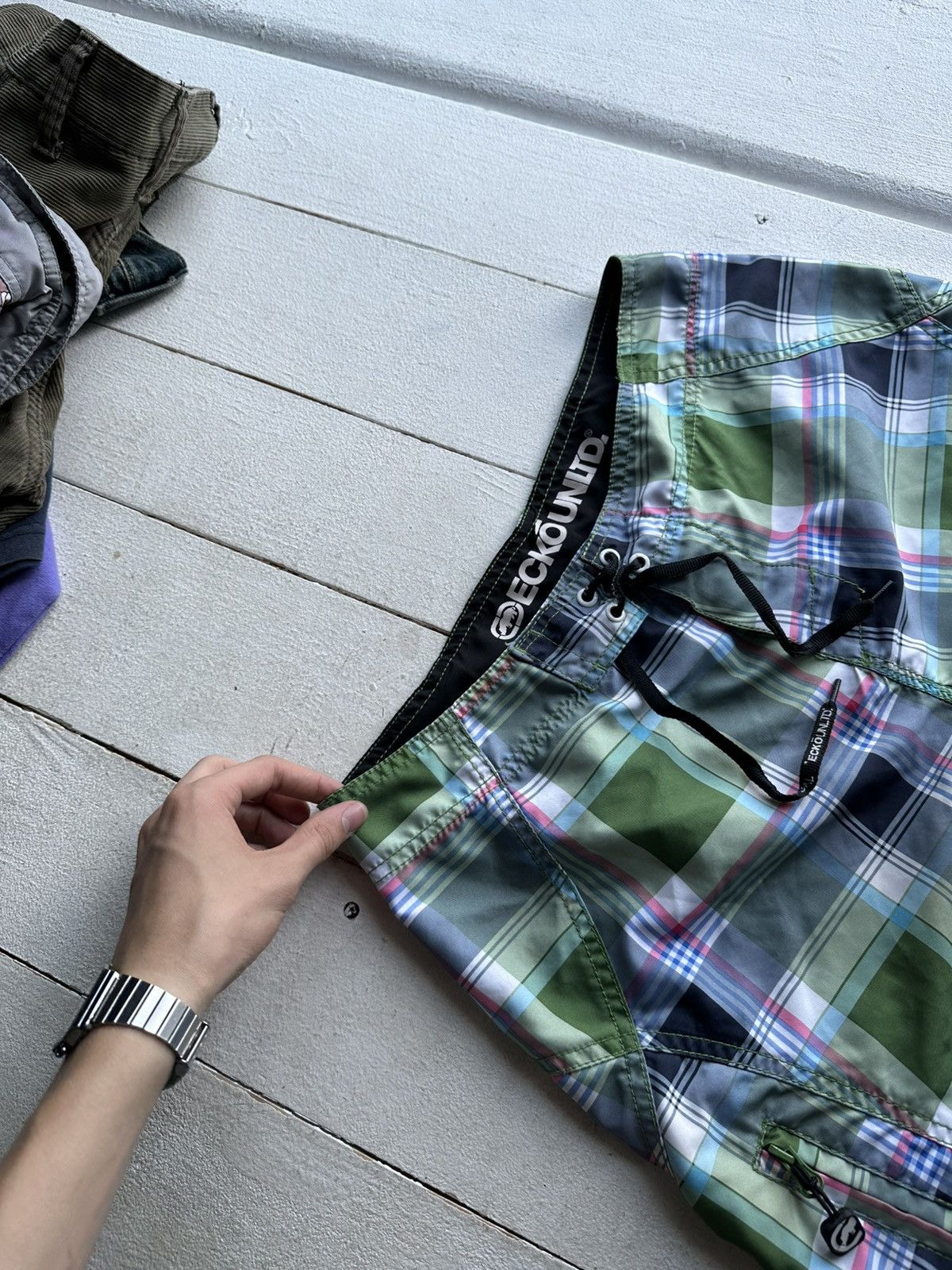 Ecko Unltd. 🚨RARE ECKO BIG LOGO SWIMM SHORTS Y2K SURF VINTAGE Size US 30 / EU 46 - 2 Thumbnail