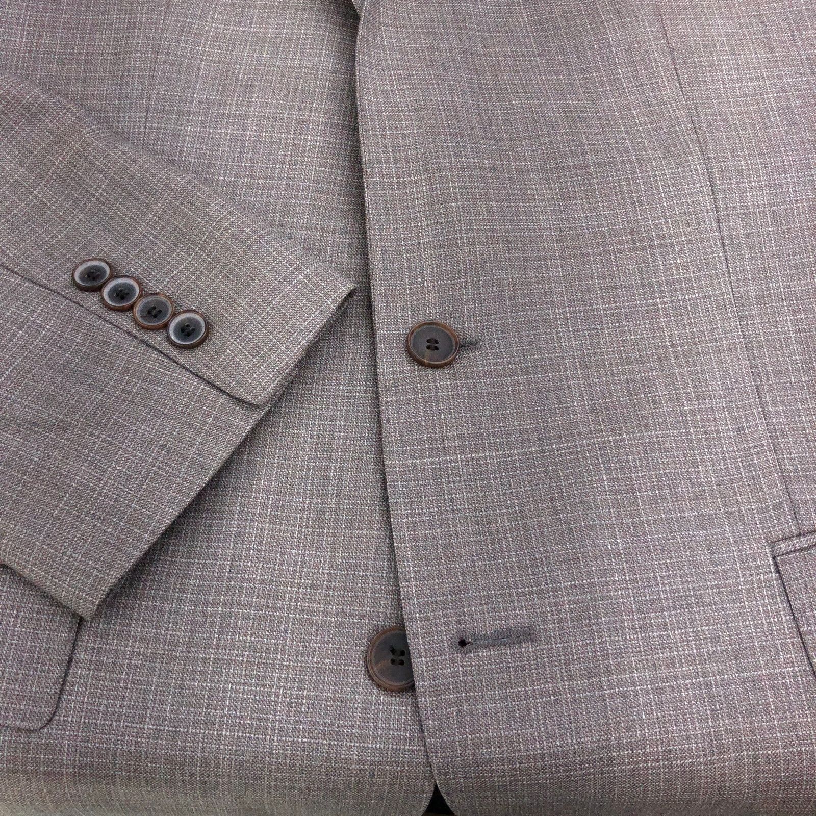 Hugo Boss Hugo Boss Sz 40R Sport Coat Hutch3 Guabello Super 120s Gray Size 40R - 21 Thumbnail