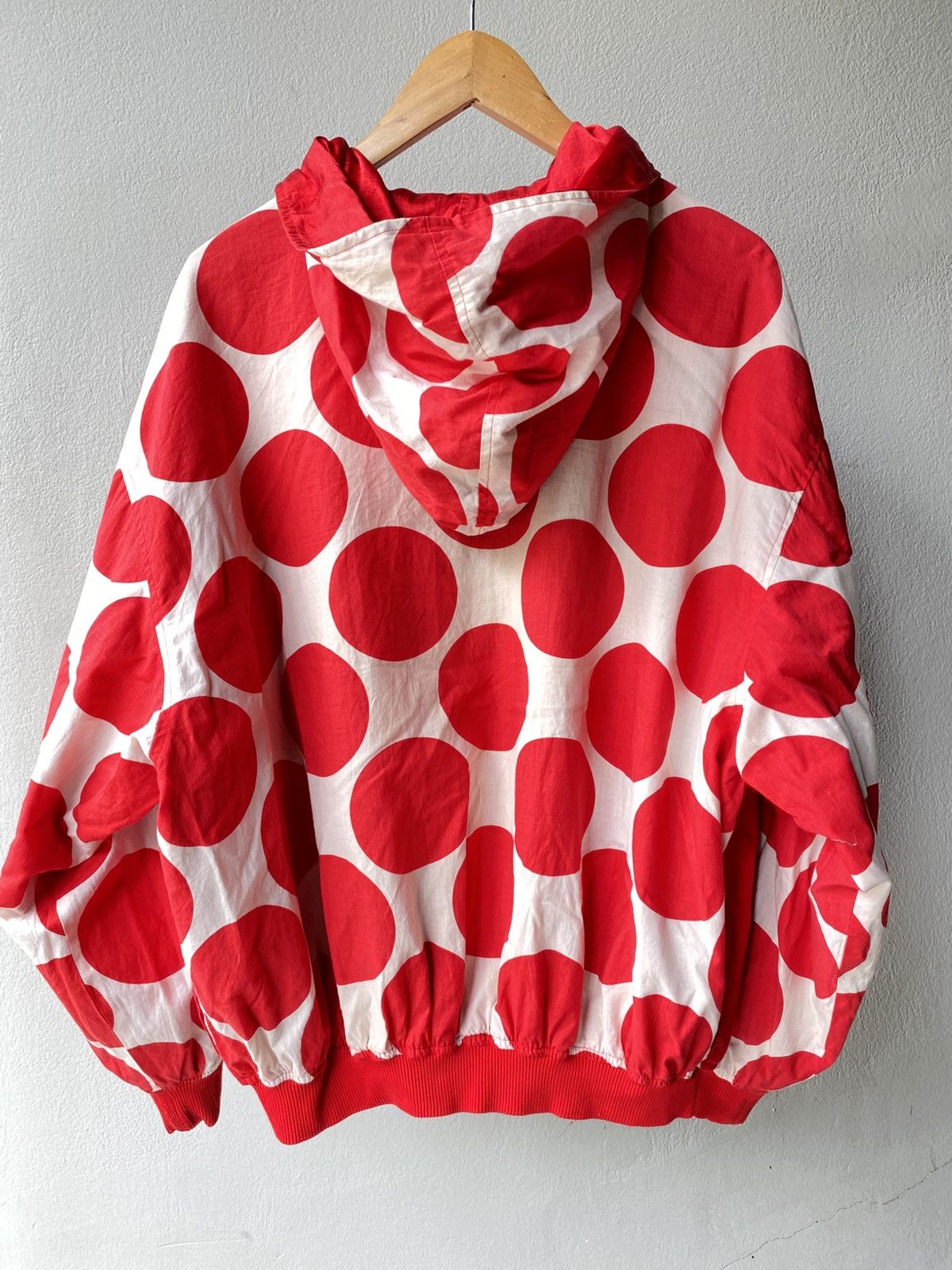 MICHIKO Red Reversible Hoodie Jacket
