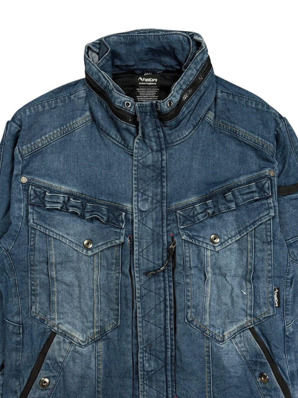 Le Grande Bleu (L.G.B.) 2000s Field Core - Vkei Style Washed Rider Denim Jacket Size US M / EU 48-50 / 2 - 7 Thumbnail