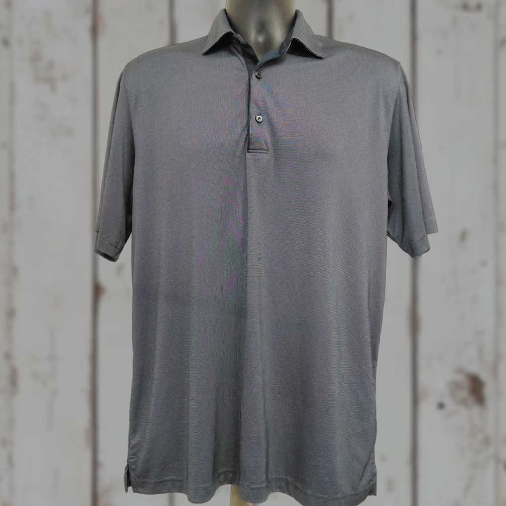 Vintage Greg Norman ML 75 Play Dry Polo Shirt Men's Medium Gray Short Sleeve Golf Polo Shirts, Breathable, Moisture Wicking, Embroidered Logo Mens Golf Shirt Size US M / EU 48-50 / 2 - 1 Thumbnail