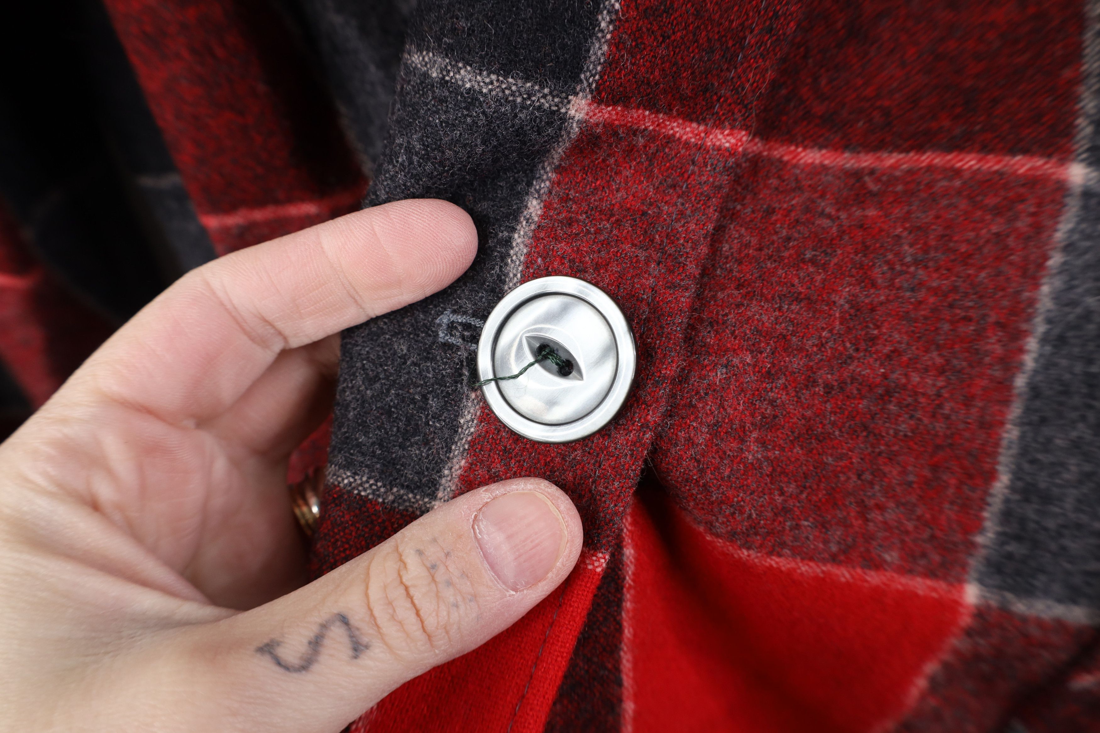 Pendleton Vintage 90s Pendleton Button Shirt Blazer Jacket Red Plaid Size L / US 10 / IT 46 - 6 Thumbnail