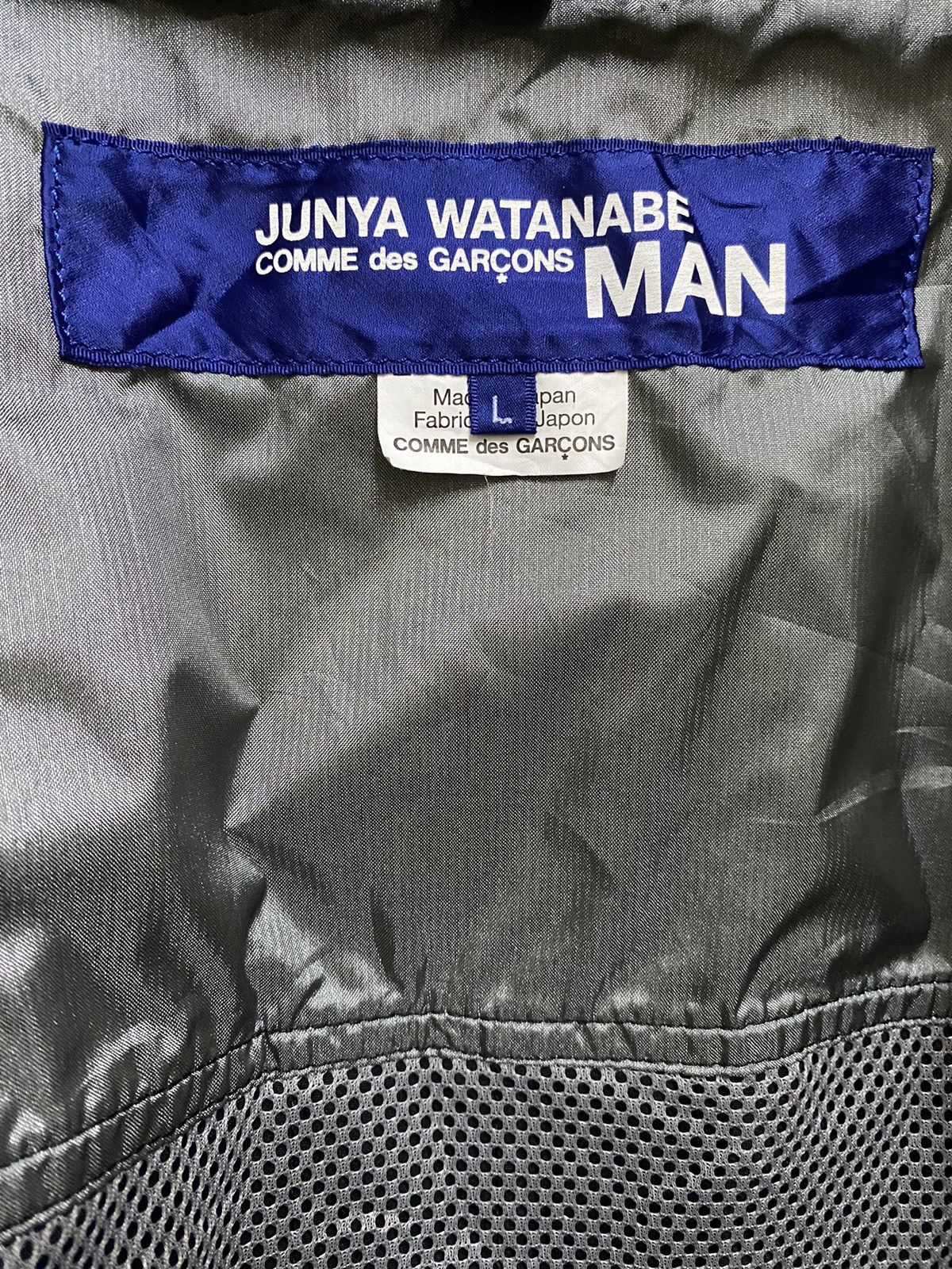 Comme des Garcons rare comme des garcons junya watanabe fw18 reflector poncho Size US L / EU 52-54 / 3 - 19 Thumbnail