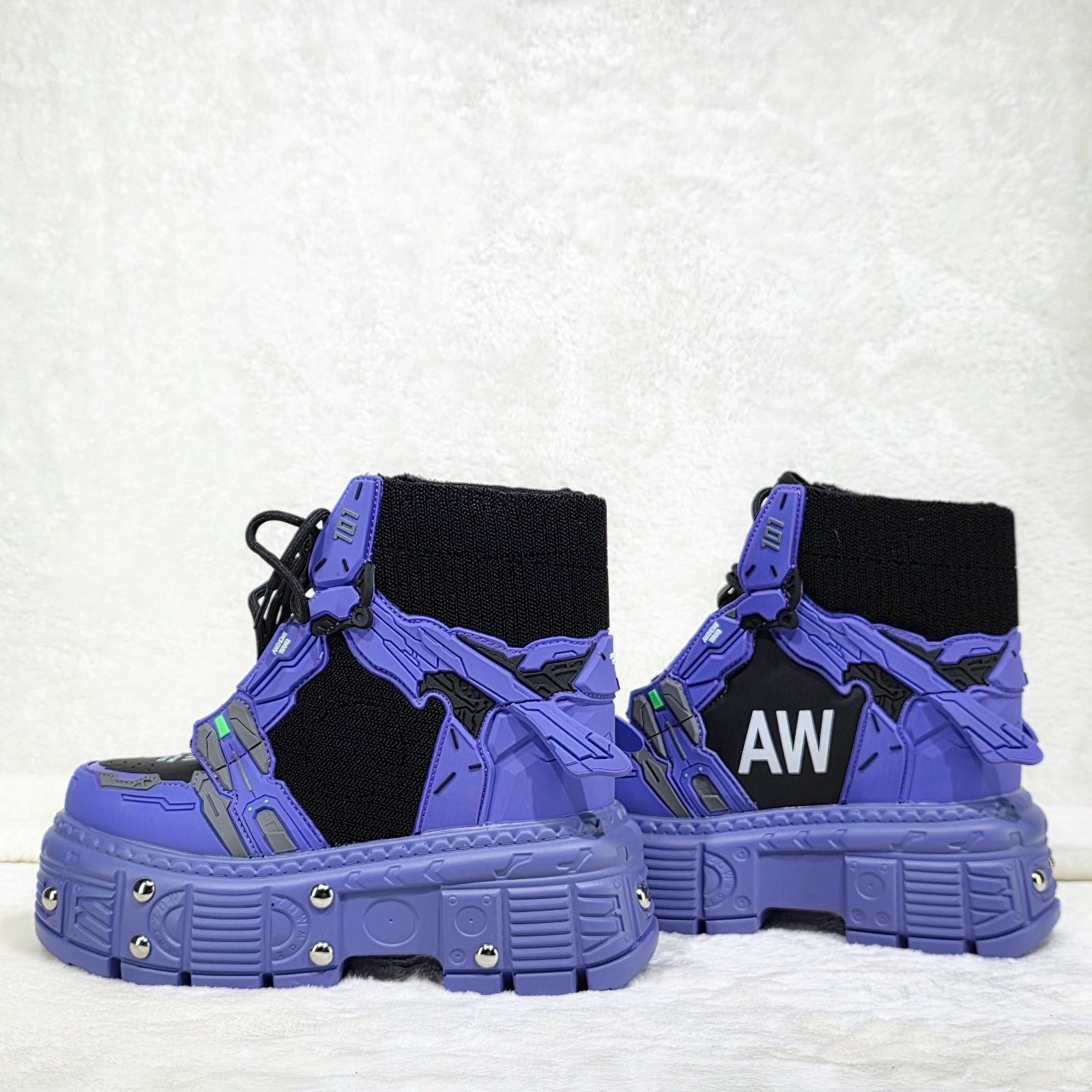 Other Wang M07 Goblin Purple Hidden Wedge Women's Combat Mech Mode Size US 10 / IT 40 - 2 Thumbnail