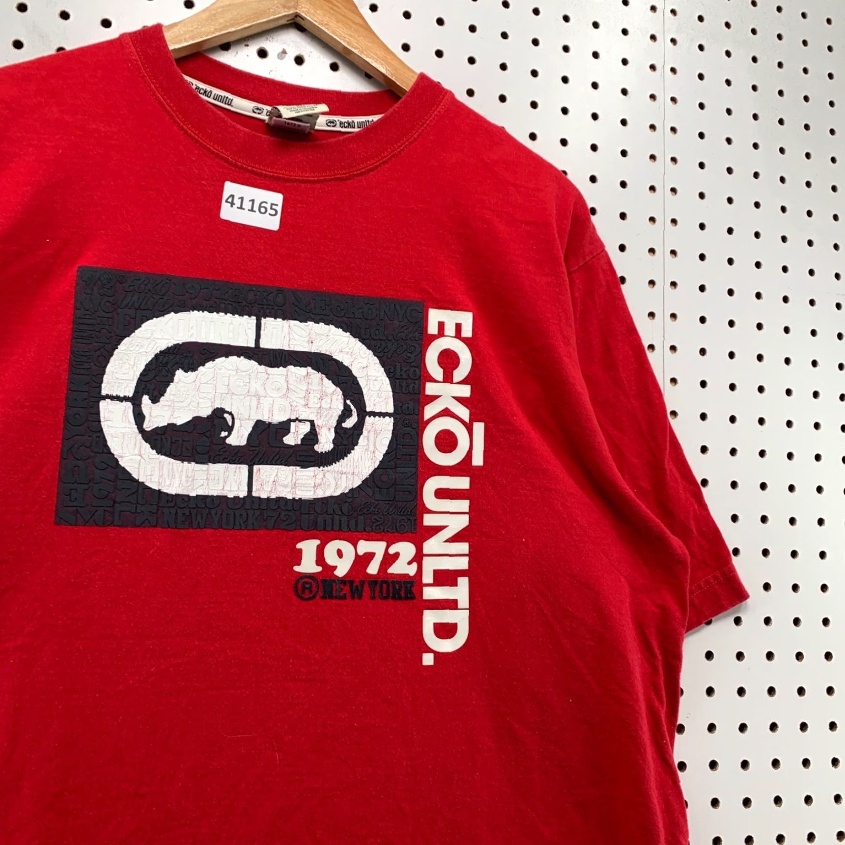 Ecko Unltd. VINTAGE Ecko Rhino Shirt Mens XL Red Hip Hop Short Sleeve Graffiti T-Shirt Size US XL / EU 56 / 4 - 7 Thumbnail