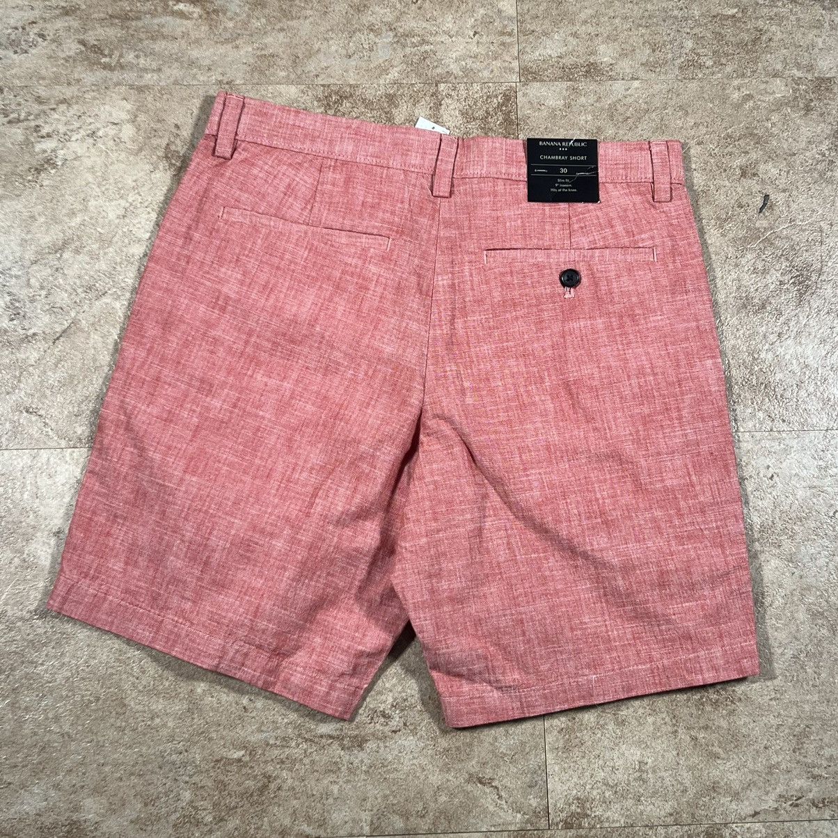 Banana Republic × Gap × J.Crew Brand New Banana Republic Salmon Chambray Chino Shorts sz 30 Size US 30 / EU 46 - 2 Thumbnail