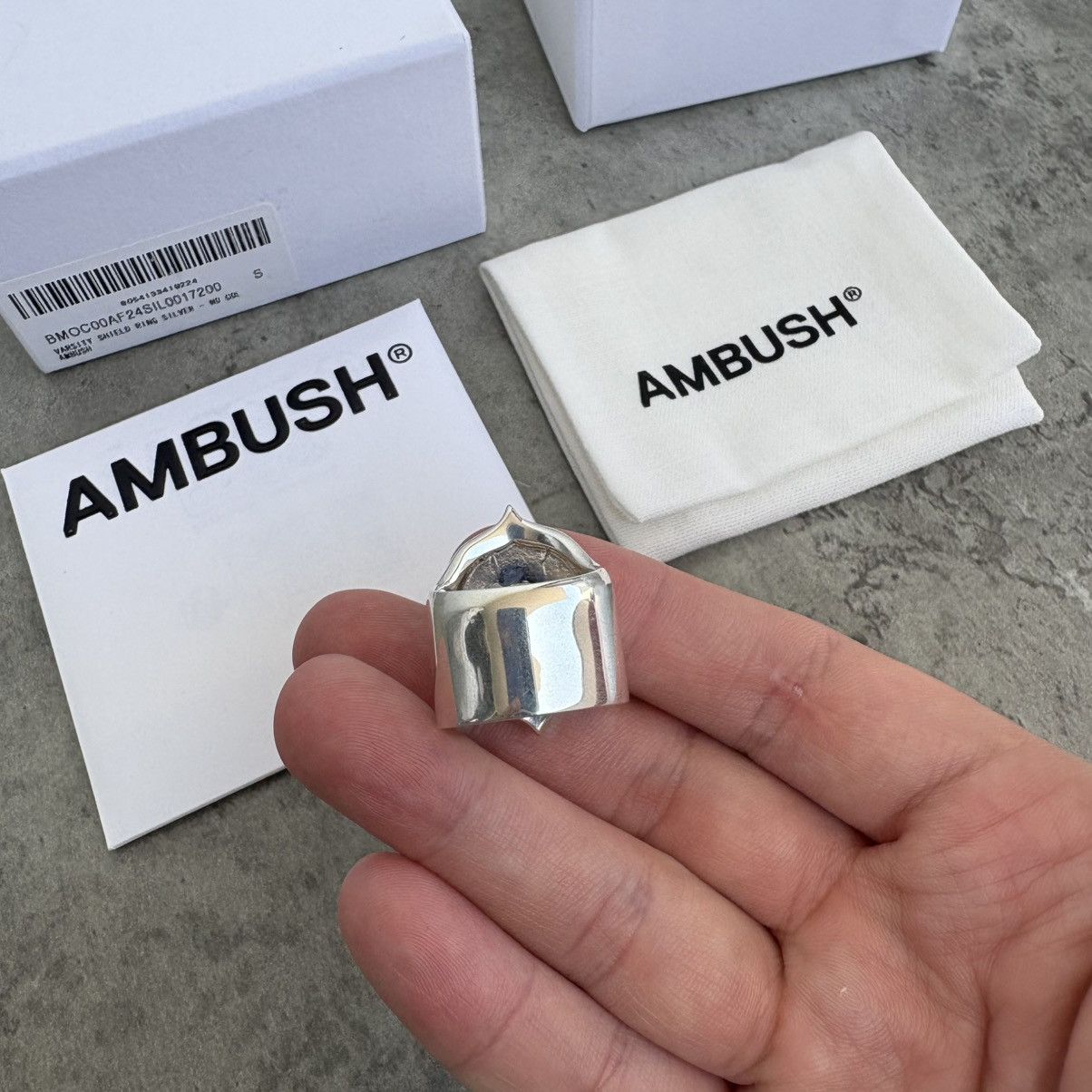 Ambush Design AMBUSH Varsity Shield ring Made in Japan Silver 925 Size ONE SIZE - 6 Thumbnail
