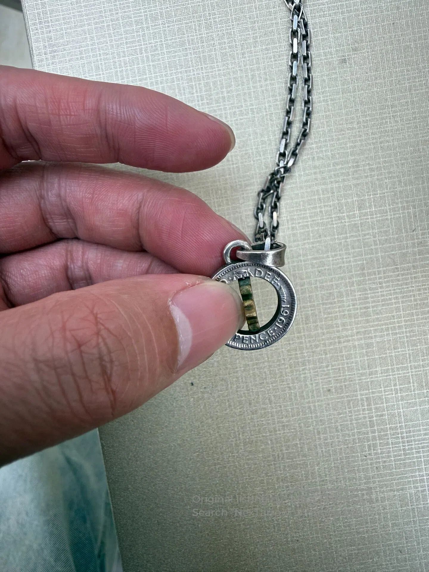 AQUA Elegant Silver Chain Necklace with Pendant. Size ONE SIZE - 4 Thumbnail