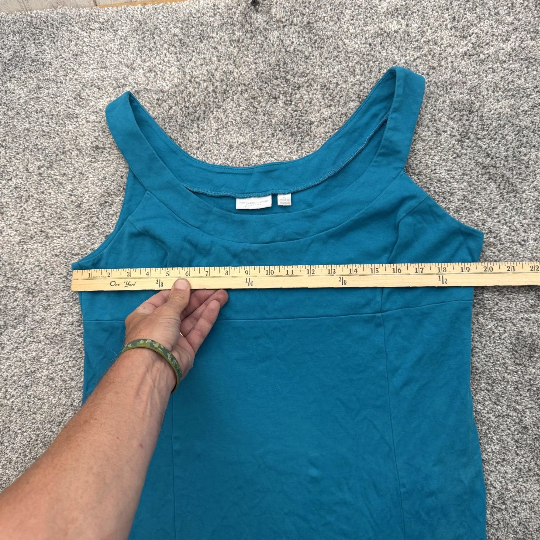 Vintage New York & Company Dress XL Sleeveless Tank Layering Y2K Revival Office Chic Blue Womens Size XL / US 12-14 / IT 48-50 - 3 Thumbnail