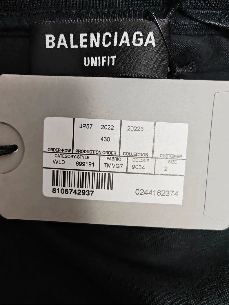 Balenciaga Balenciaga size 2 Full-print embroidered double B-cut worn- Size US S / EU 44-46 / 1 - 5 Thumbnail