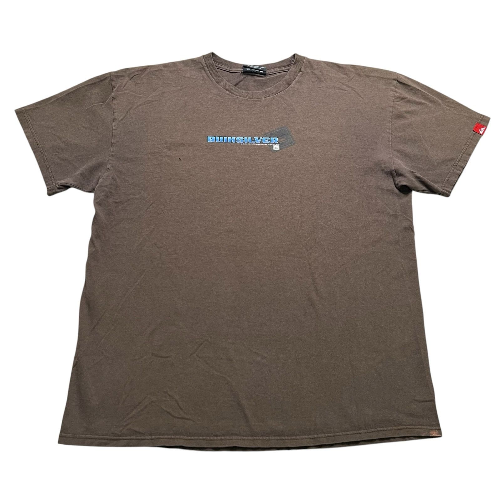 Quiksilver Y2K Quiksilver T Shirt Men XL short sleeve Brown Skate Surf Size US XL / EU 56 / 4 - 1 Thumbnail