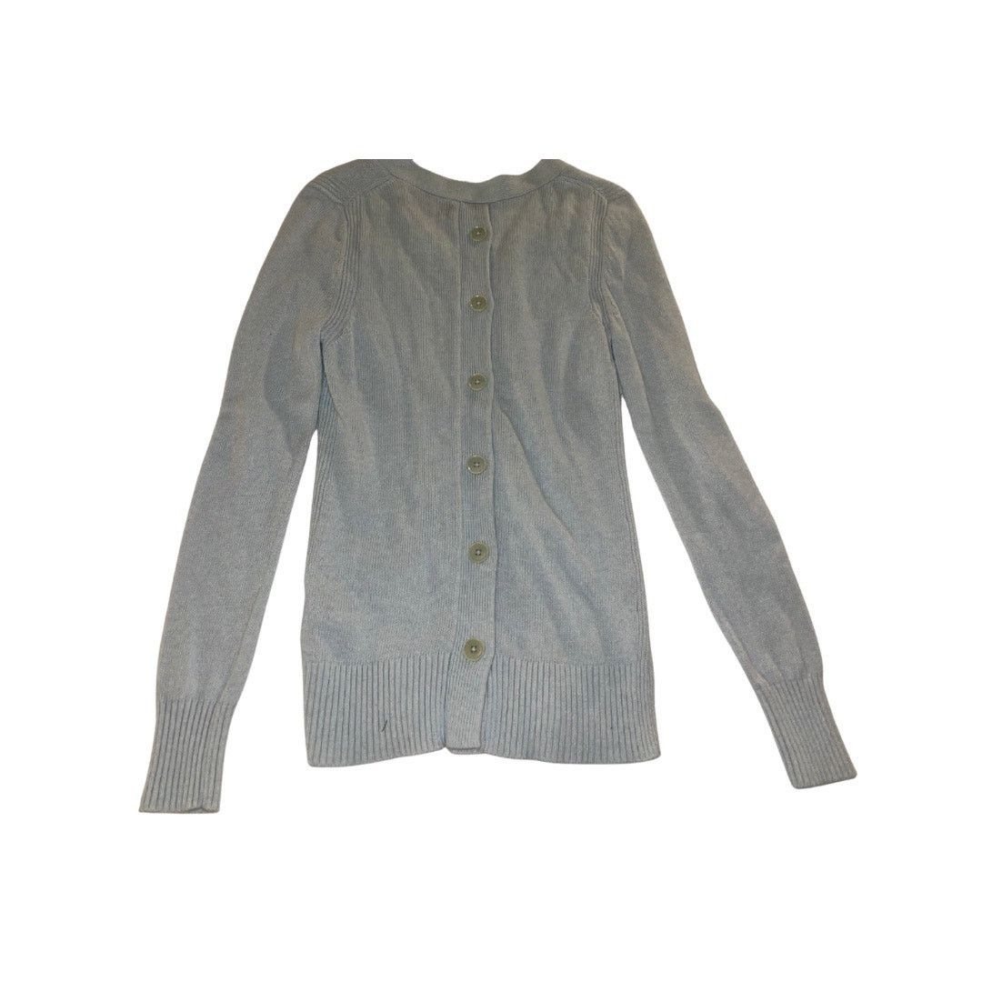 Banana Republic Banana Republic Sky Blue Fine Italian Yarn V-neck Sweater Size XS / US 0-2 / IT 36-38 - 2 Thumbnail