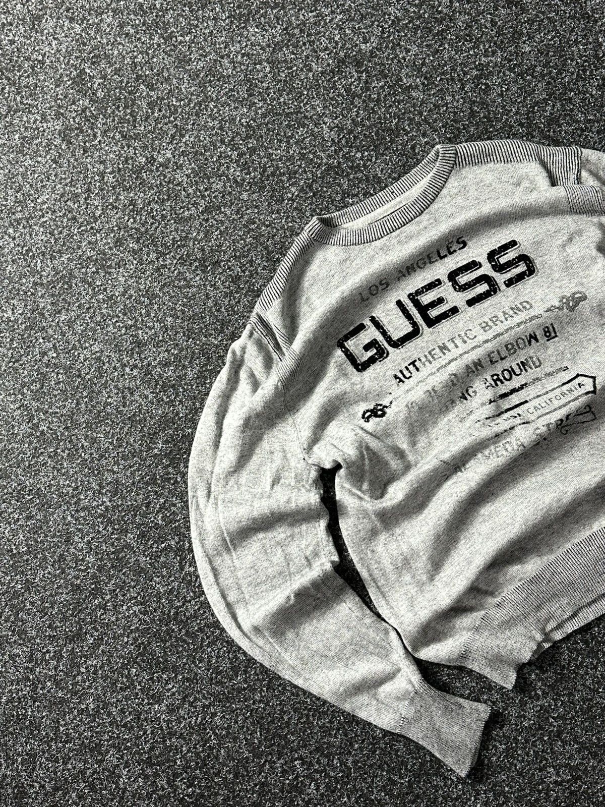 Guess 🚨OPIUM Vintage GUESS Big Logo Y2K T SWEATER LIGHT GOTHIC Size US S / EU 44-46 / 1 - 2 Thumbnail