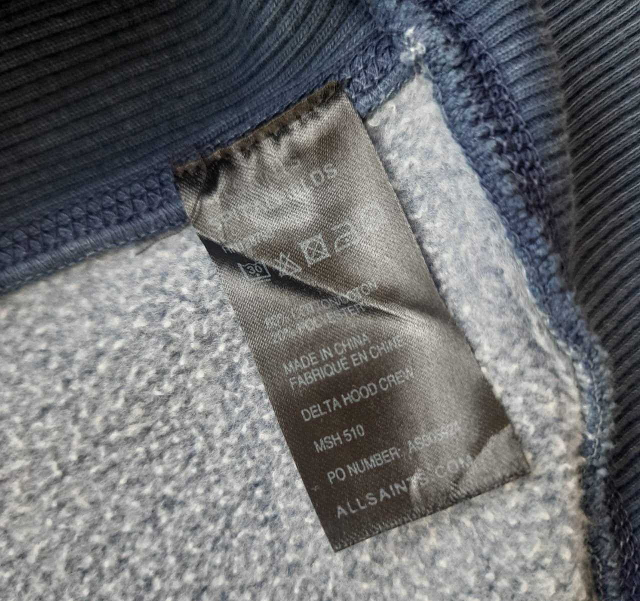Allsaints Y2K Blank Hoodie Pullover Size US L / EU 52-54 / 3 - 7 Thumbnail