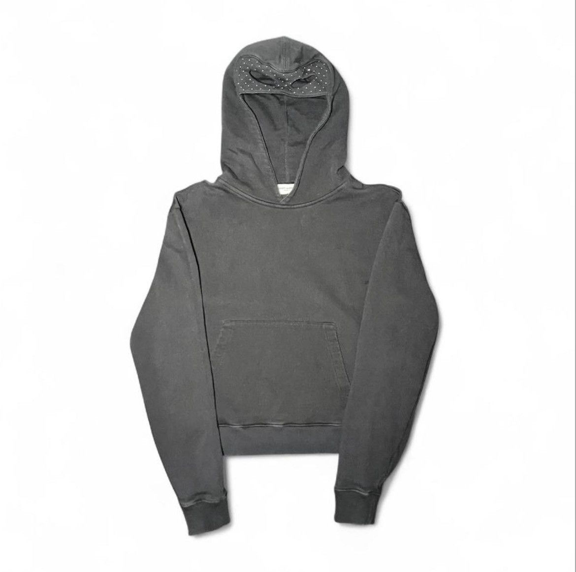 Saint Laurent Paris SS18 Saint Laurent Studded Mask Hoodie Size US M / EU 48-50 / 2 - 1 Thumbnail