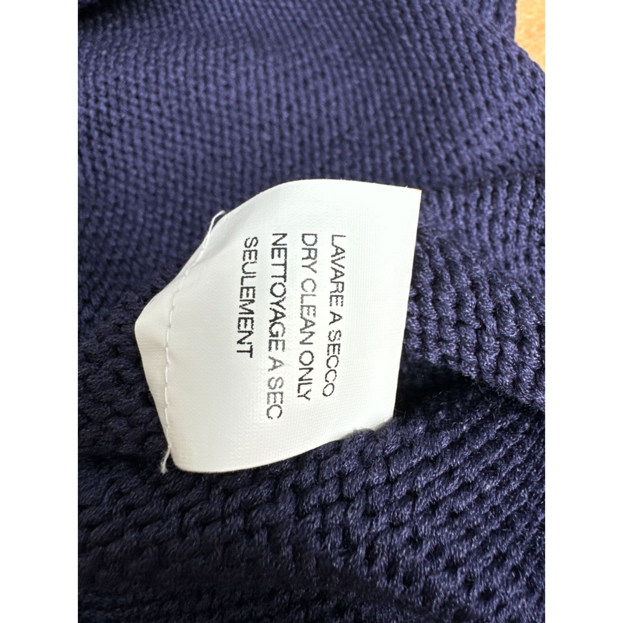 Hermes Martin Margiela Navy Silk Knitted Sleeveless Top Size S / US 4 / IT 40 - 7 Thumbnail