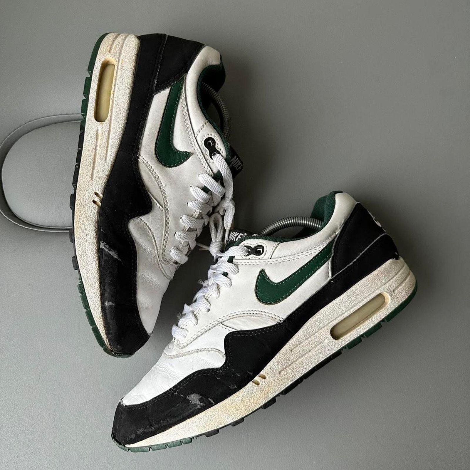 Nike RARE Nike Air Max 1 OG Black Forest Green 2003 US Size 9.5 Size US 9.5 / EU 42-43 - 4 Thumbnail