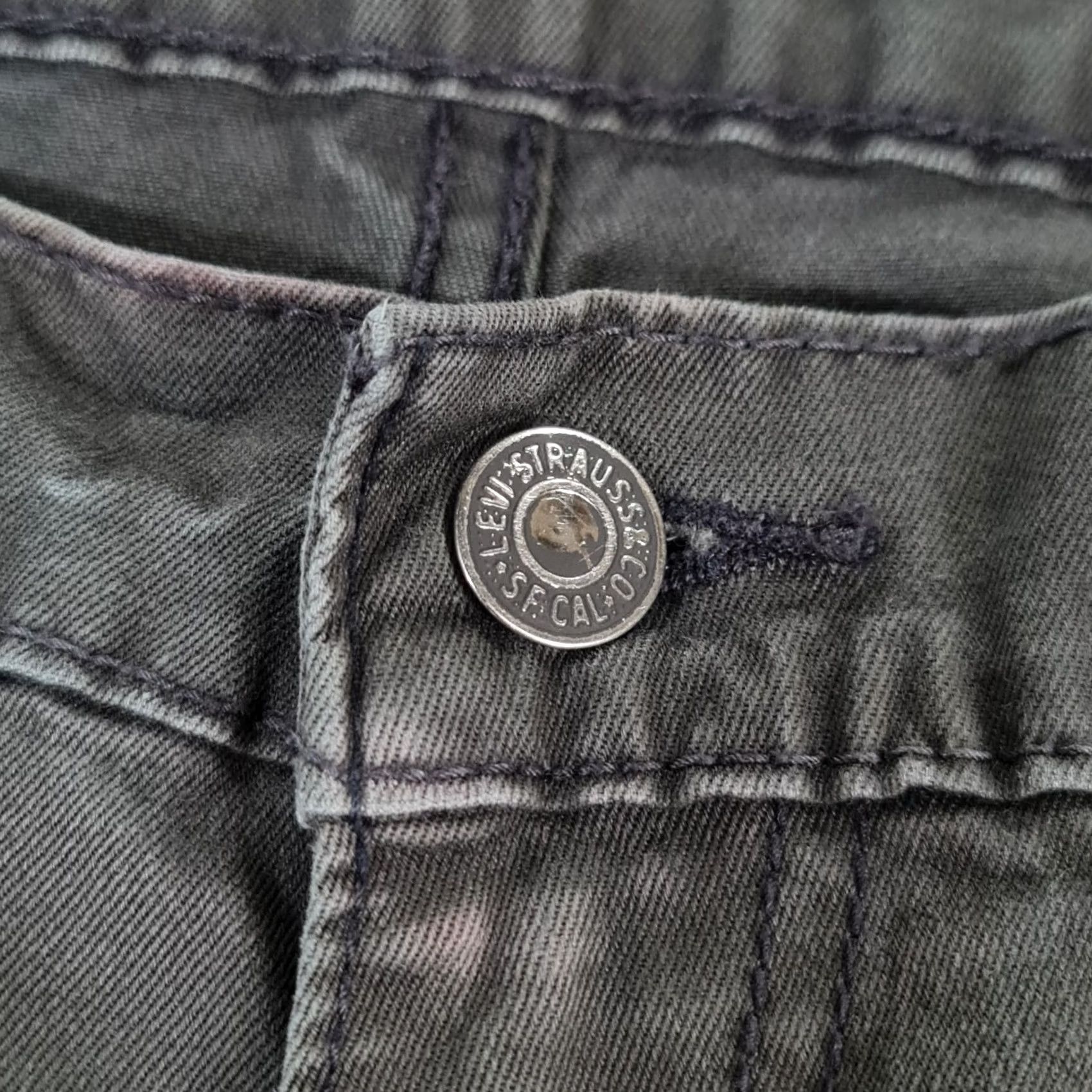 Levi's Levis 541 Jeans Grey Denim Athletic Fit Straight Leg 34W 28L Stretch Cotton Elastane 5-Pocket Mens Size US 34 / EU 50 - 3 Thumbnail