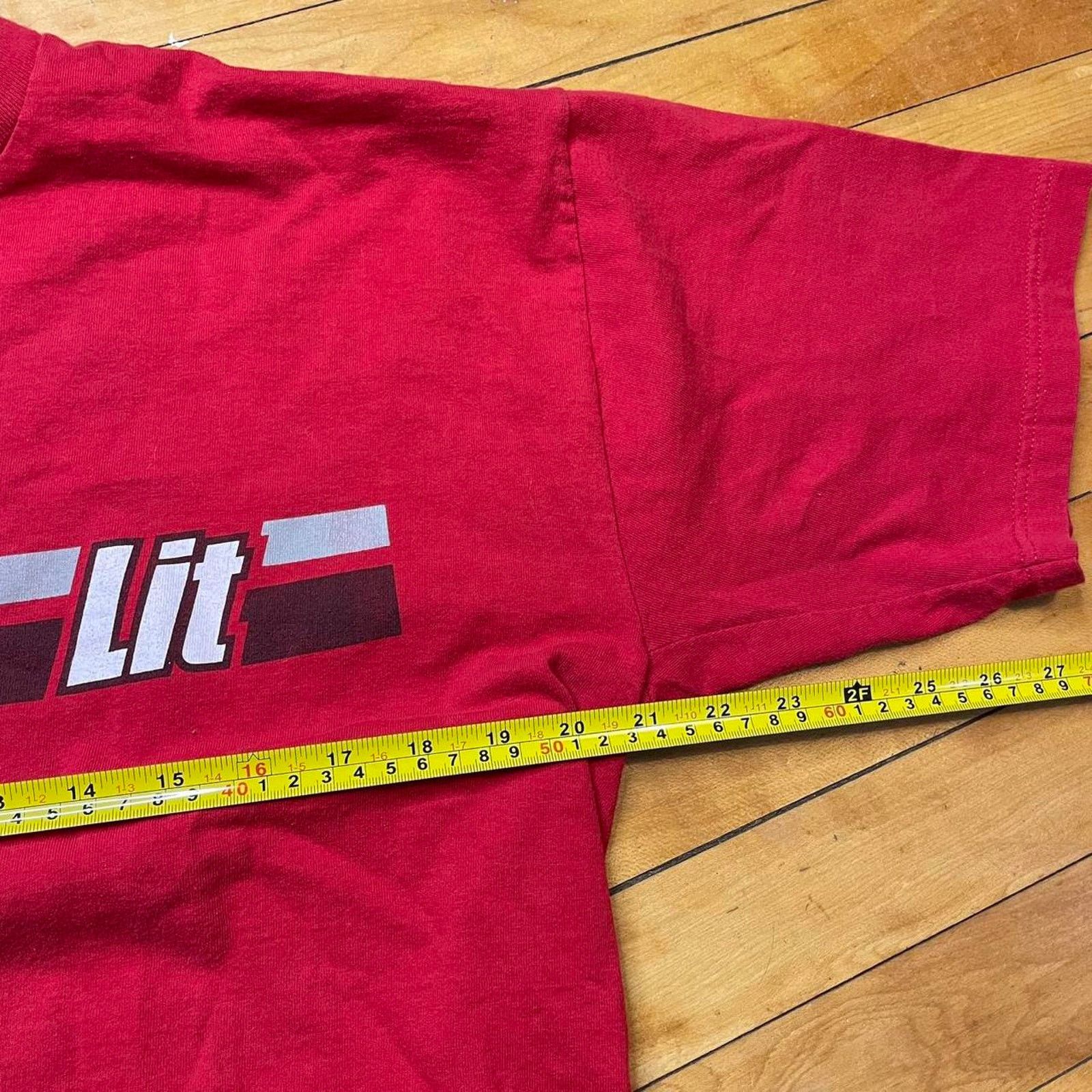 Nike 90s red Nike parody shirt “lit” size L Size US L / EU 52-54 / 3 - 4 Thumbnail