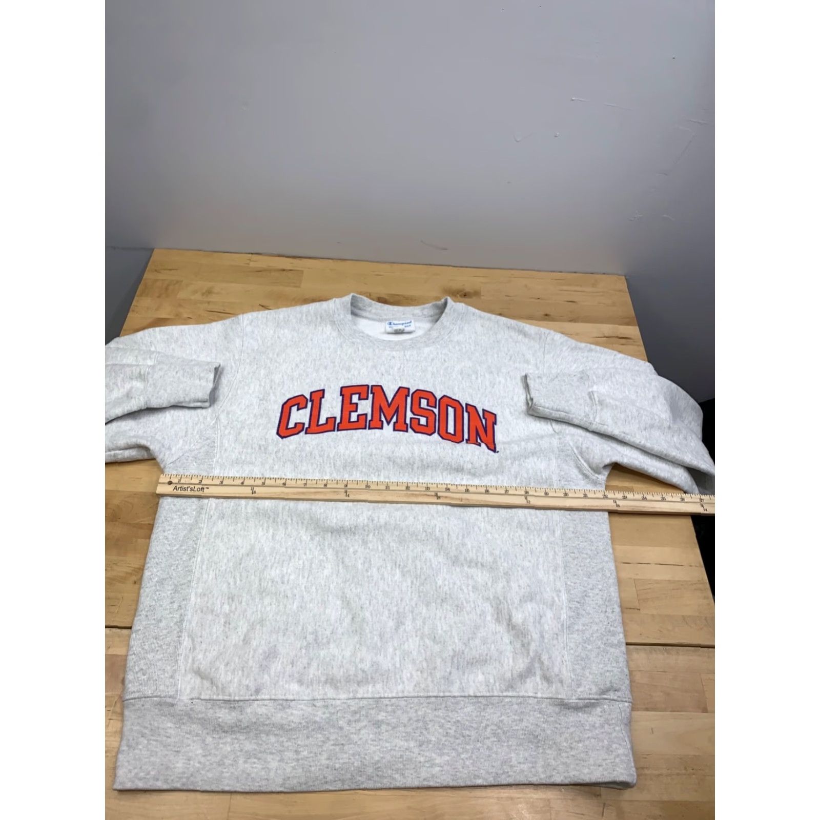Champion VINTAGE Champion Reverse Weave Sweatshirt Clemson Tigers Gray M 90s Mens Size US M / EU 48-50 / 2 - 7 Thumbnail