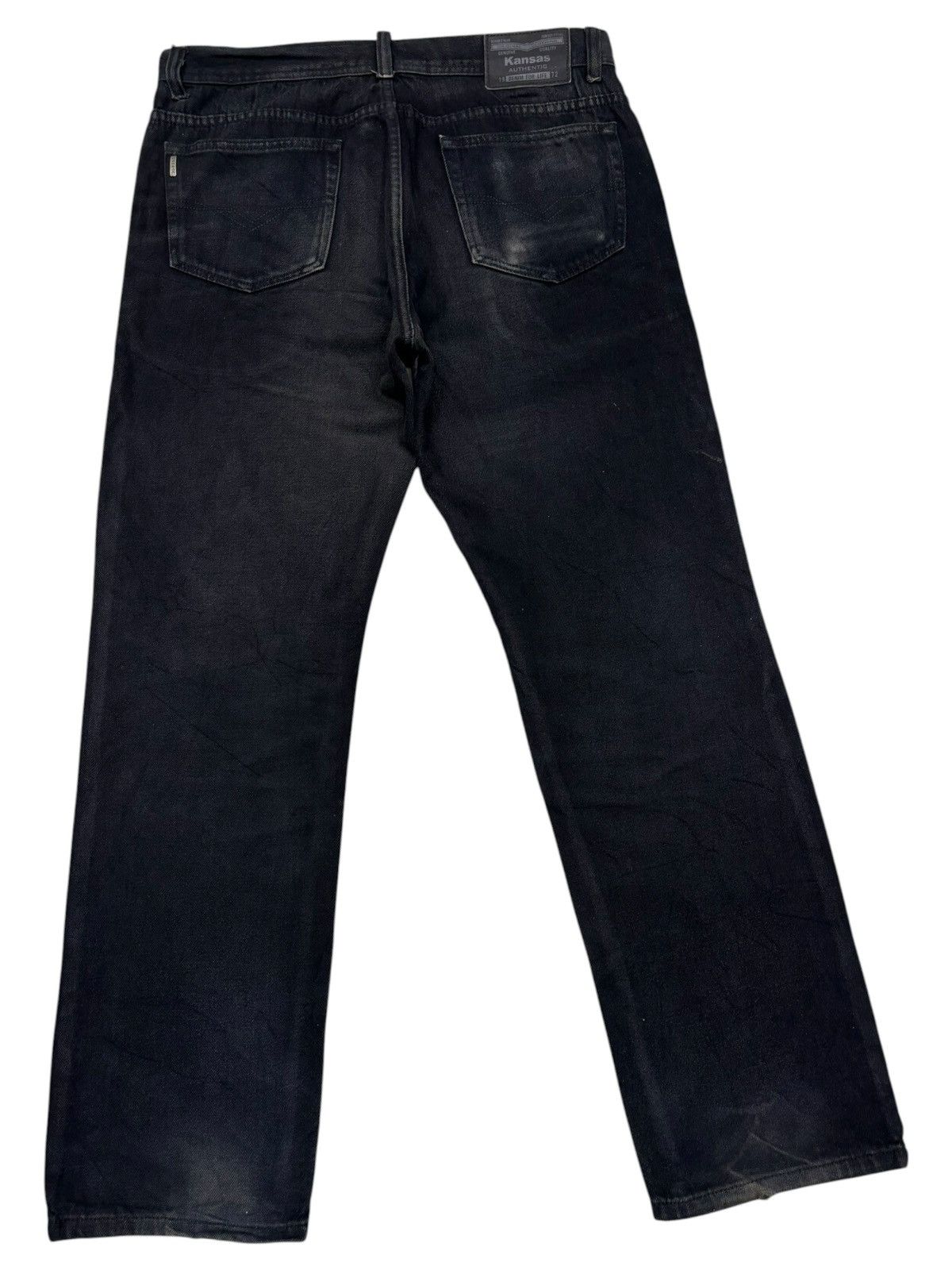 Kapital Vintage KANSAS DENIM FOR LIFE Faded Black Jeans Size US 35 - 4 Thumbnail