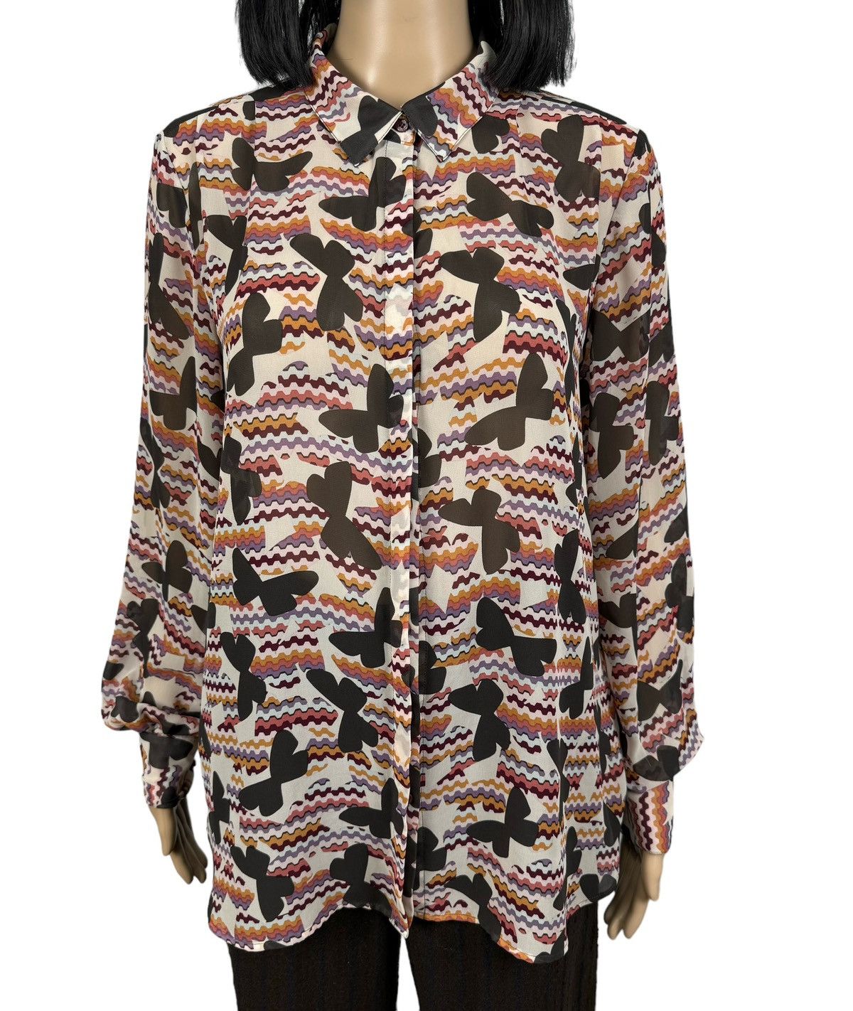 Missoni Missoni Lindex Multicolor Printed Blouse size 42 Size M / US 6-8 / IT 42-44 - 3 Thumbnail