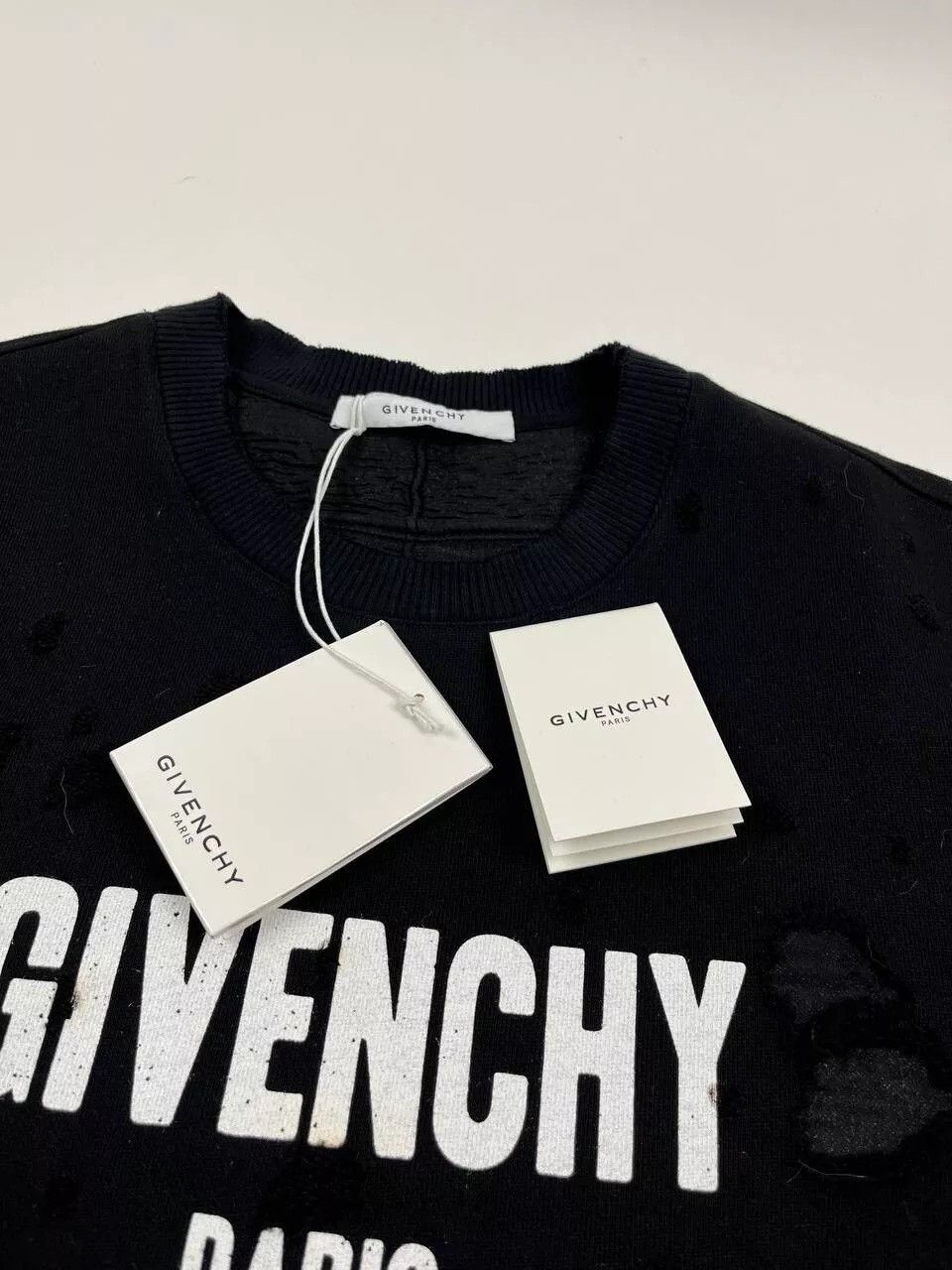 Givenchy Givenchy Destroyed Sweatshirt Black Size US L / EU 52-54 / 3 - 5 Thumbnail