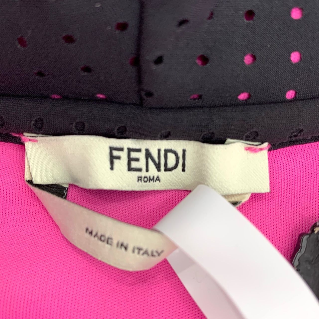 Fendi Fendi Womens Rose Pink Logo Embroidered Hoodie Jacket Size 4 Size S / US 4 / IT 40 - 2 Thumbnail
