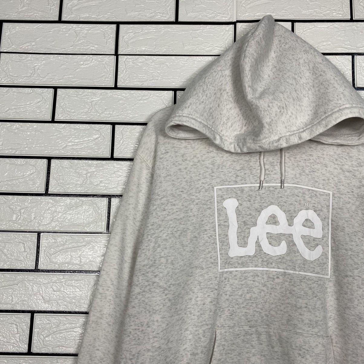 Lee 📌Vintage Hoodie Pull Over Lee Box Logo Centre Size US L / EU 52-54 / 3 - 8 Thumbnail