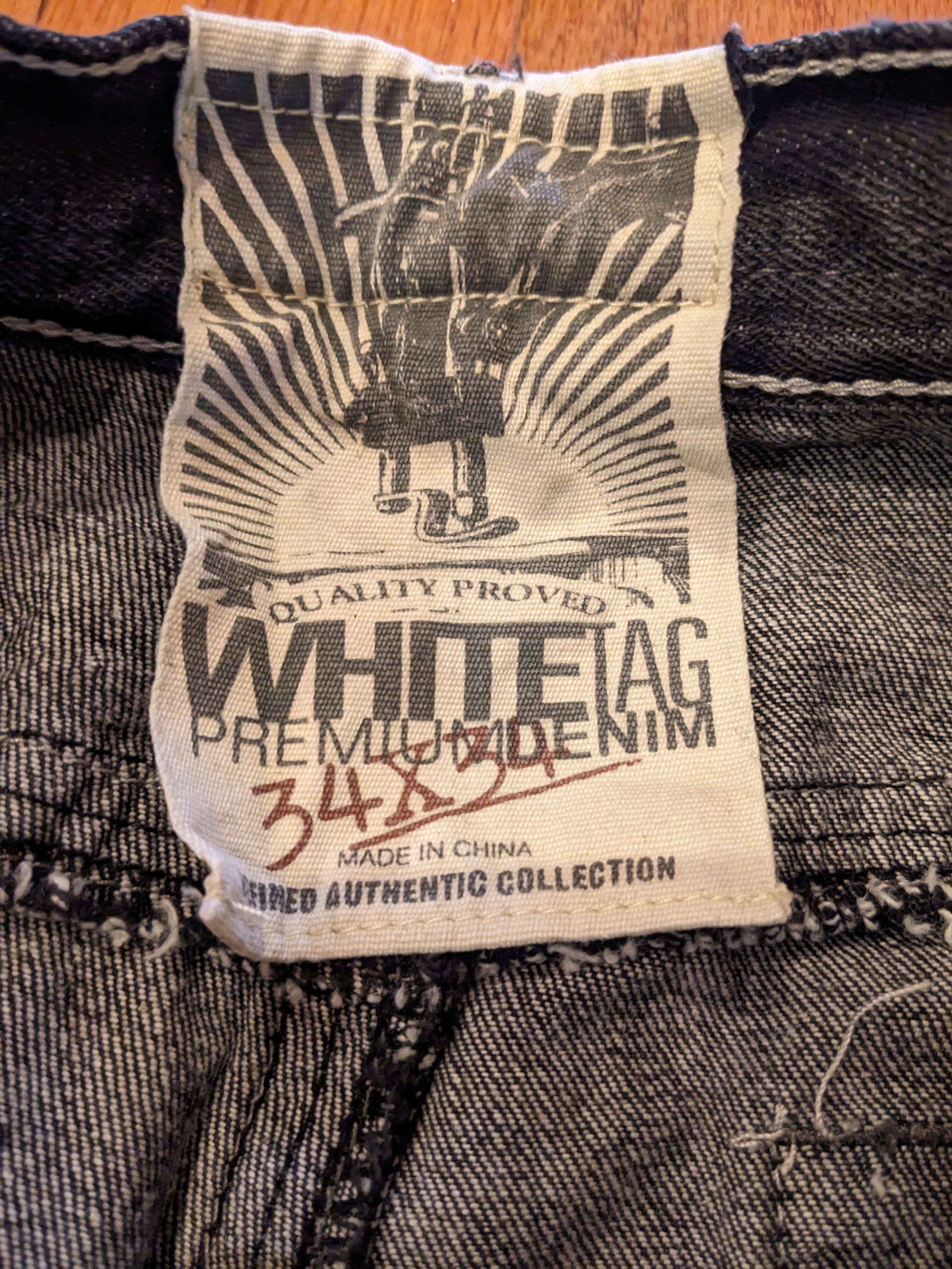Affliction Vintage Y2K White Tag Premium 34 x 34 Denim Jeans Size US 34 / EU 50 - 6 Thumbnail