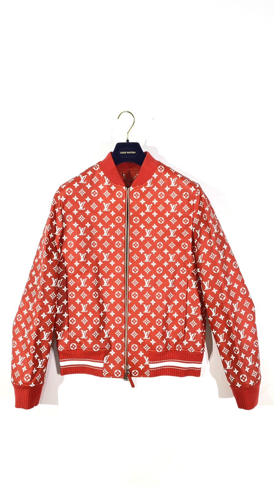 Louis Vuitton × Supreme Louis Vuitton X SUPREME 48 Leather Baseball jacket Size US M / EU 48-50 / 2 - 2 Thumbnail