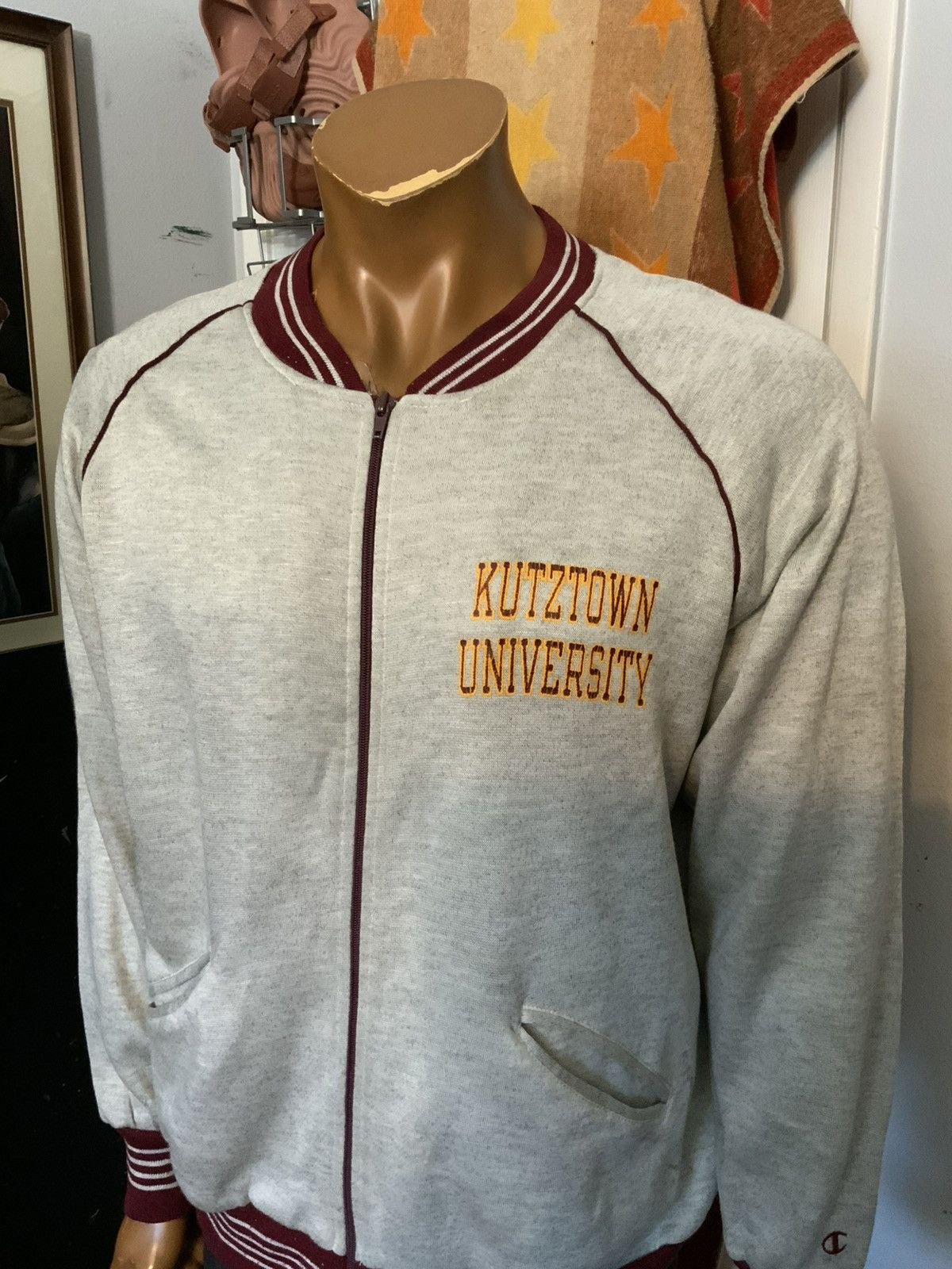 Vintage VTG Champion Kutztown University Golden Bears Track Jacket Size US L / EU 52-54 / 3 - 14 Thumbnail