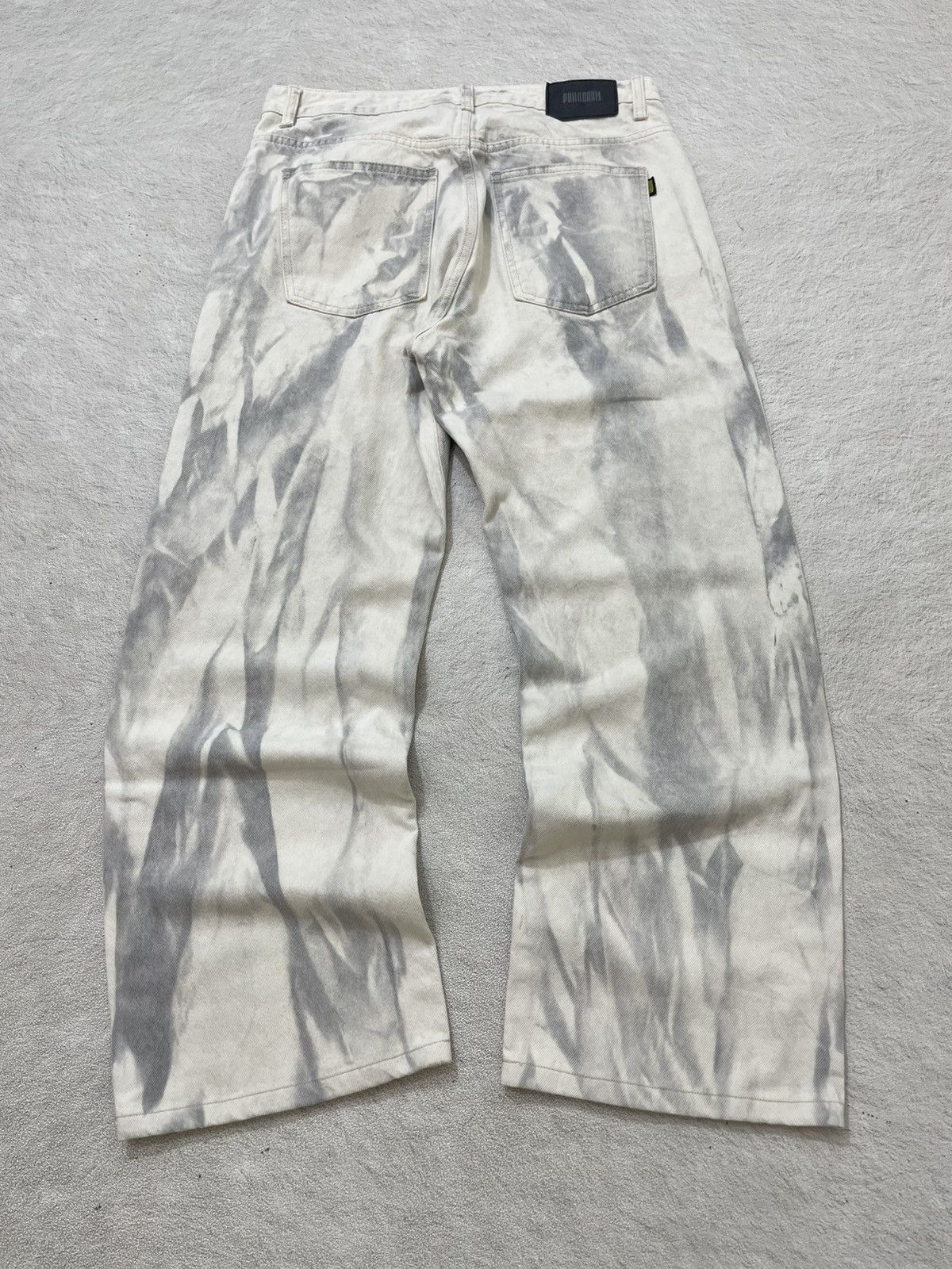 Number (N)ine 2000s Kapital Archival Gray Wash Denim Baggy Jeans Hysteric Size US 31 - 9 Thumbnail