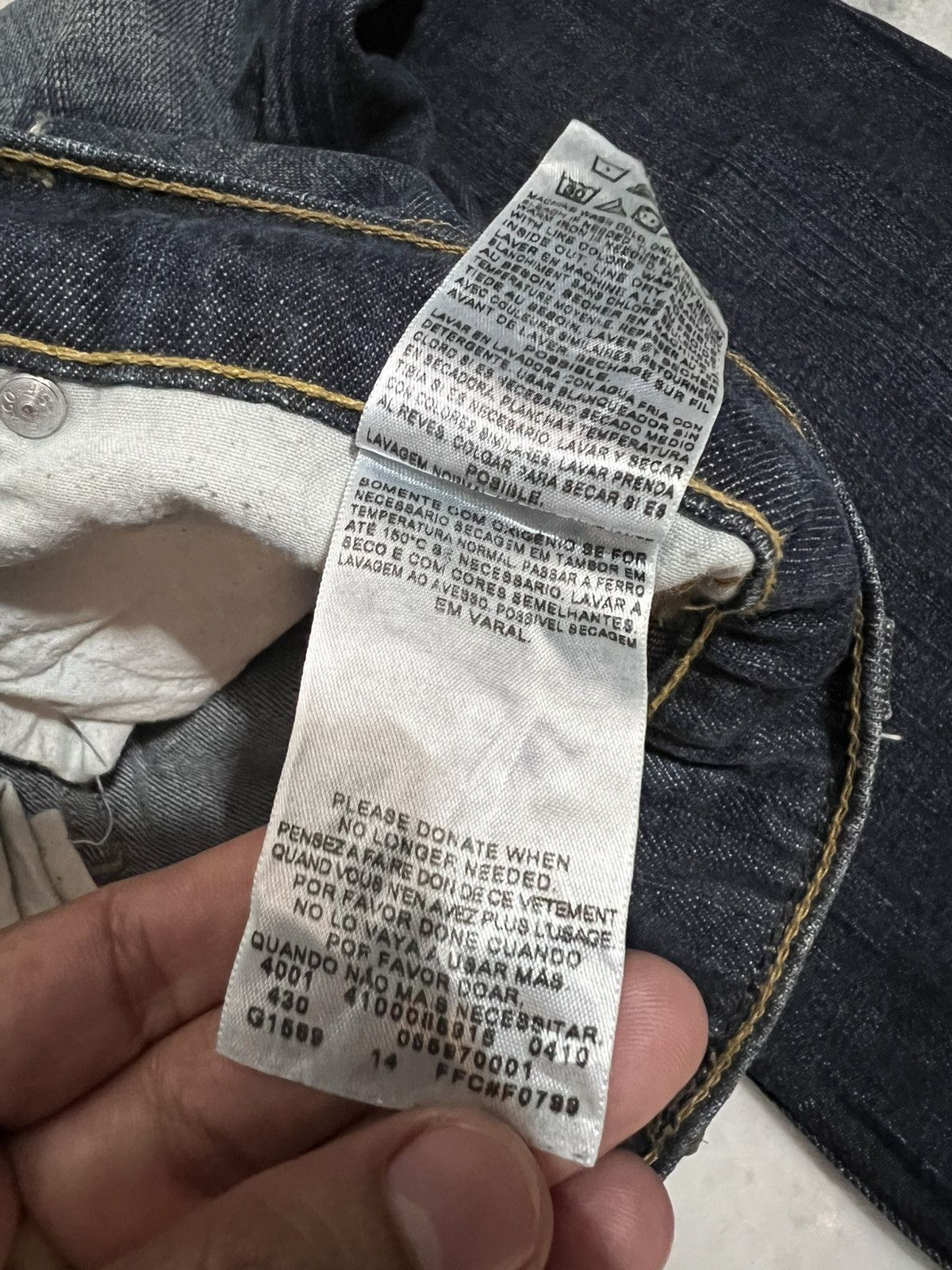Japanese Brand × Levi's × Levi's Vintage Clothing 🌈VINTAGE LEVIS 597 DISTRESSED BOOTCUT JEAN Size US 35 - 20 Thumbnail