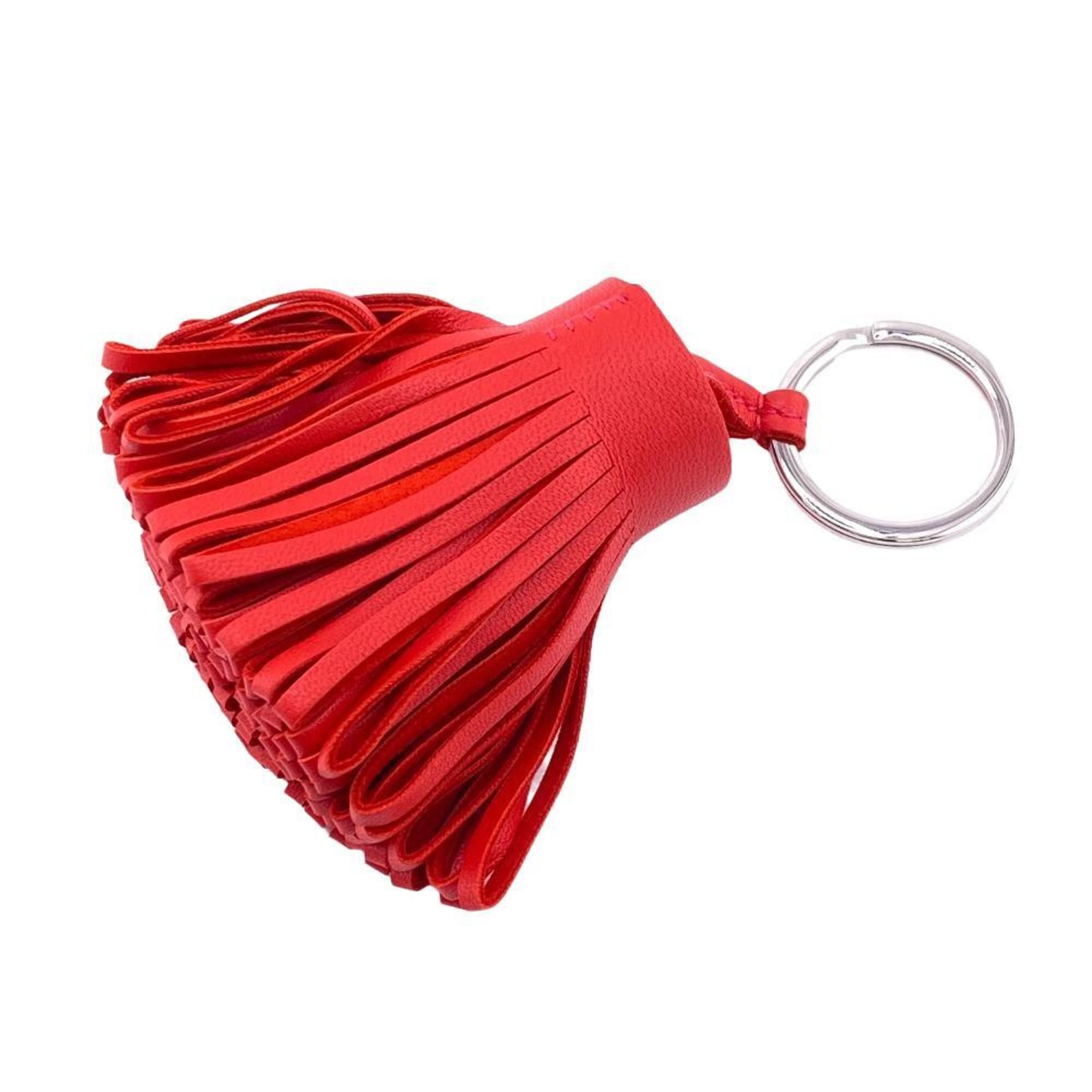 image of Hermes Carmen Keychain Red Unisex in Red Color, Women's