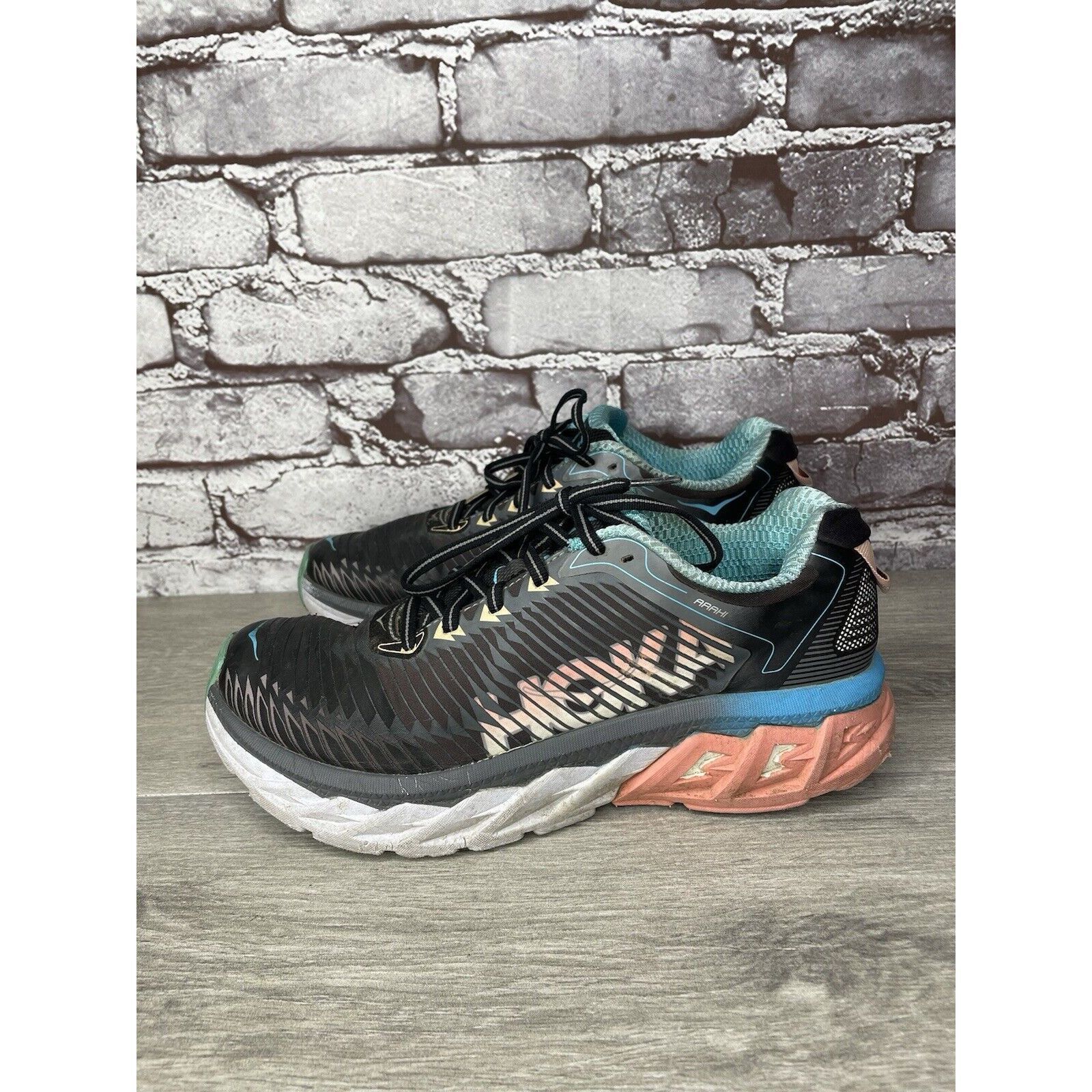 Hoka Hoka One One Arahi 1016259 BPAM Black Running Shoes Women’s Size US 8.5 / IT 38.5 - 1 Thumbnail