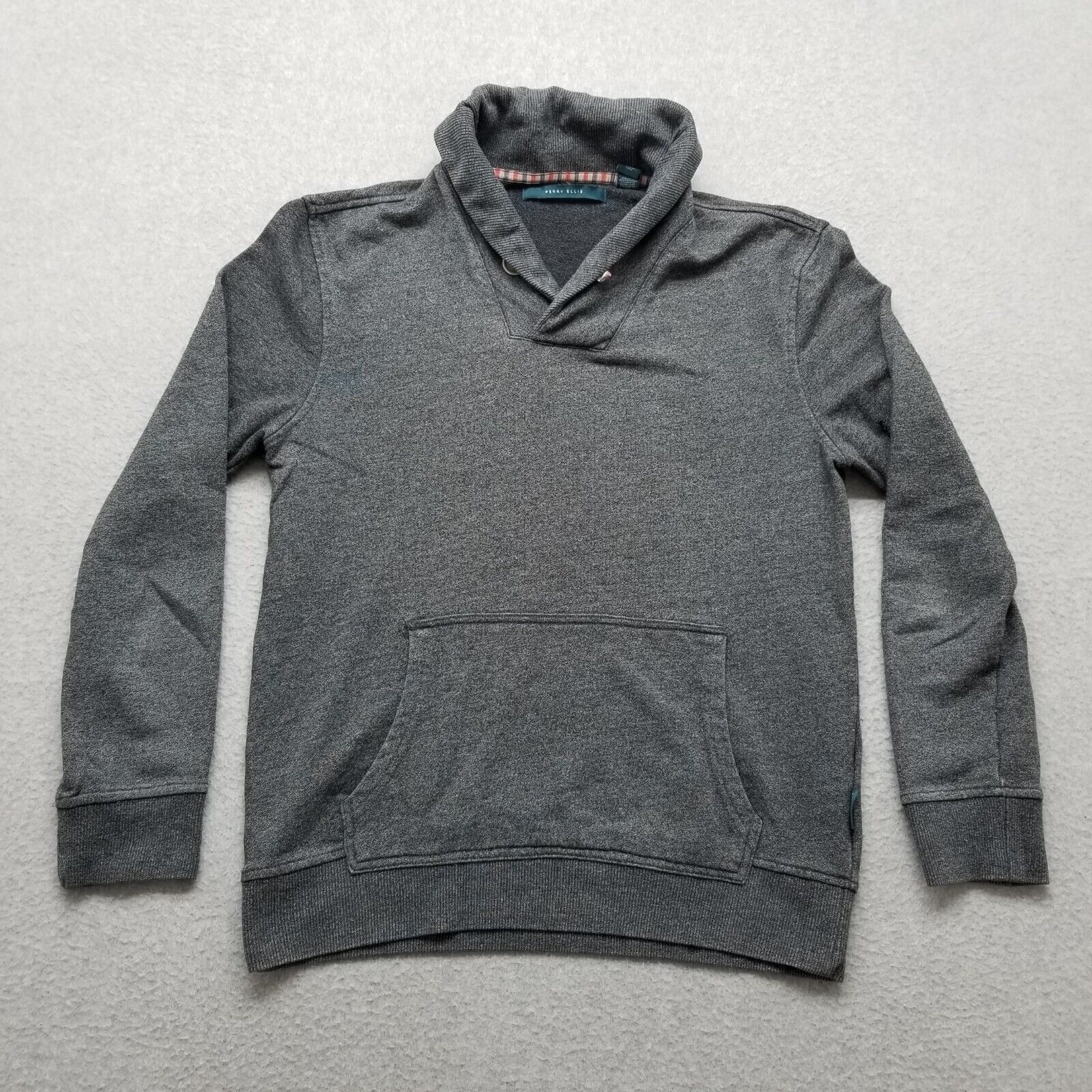 Perry Ellis Perry Ellis Sweater Men Small Pullover Shawl Neck Pockets Size US S / EU 44-46 / 1 - 1 Thumbnail