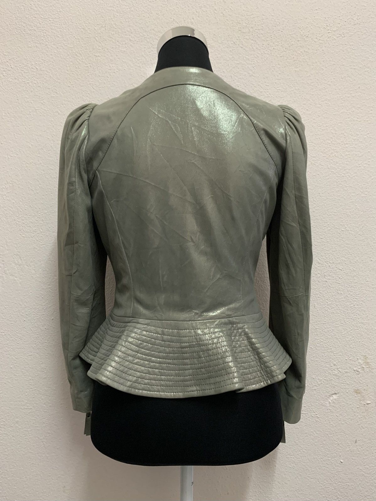 Japanese Brand FLAMMEUM Metalic Leather Jacket Size S / US 4 / IT 40 - 4 Thumbnail