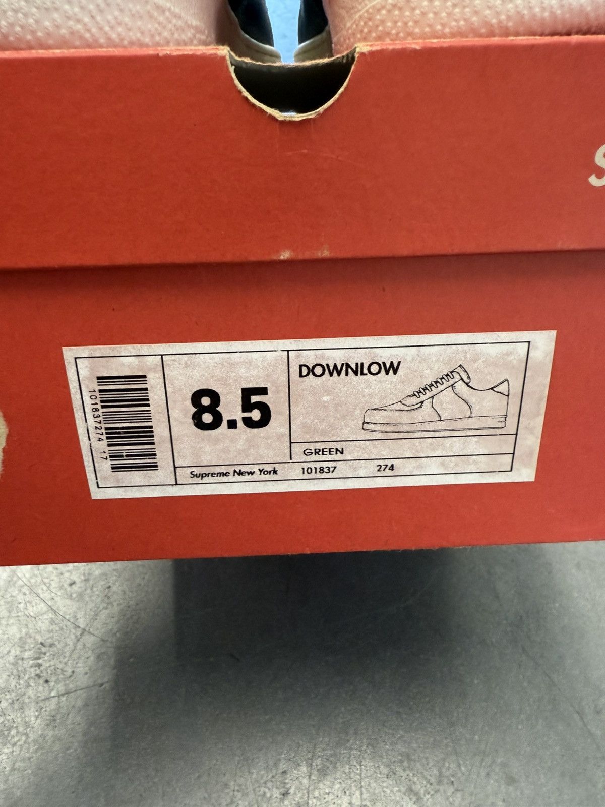 Supreme 2001 Supreme Downlow Sneaker Black / Green Size US 8.5 / EU 41-42 - 11 Thumbnail