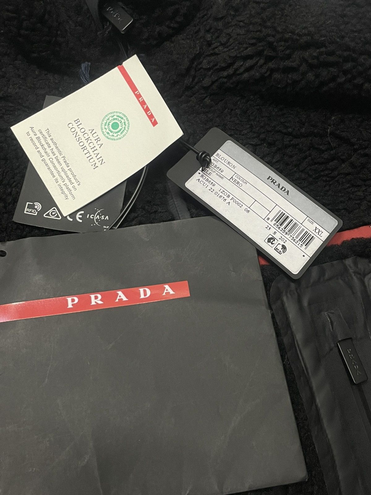 Prada (NEW) Linea Rossa FW20 Recycled Fleece Technical Jacket Size US XXL / EU 58 / 5 - 17 Thumbnail