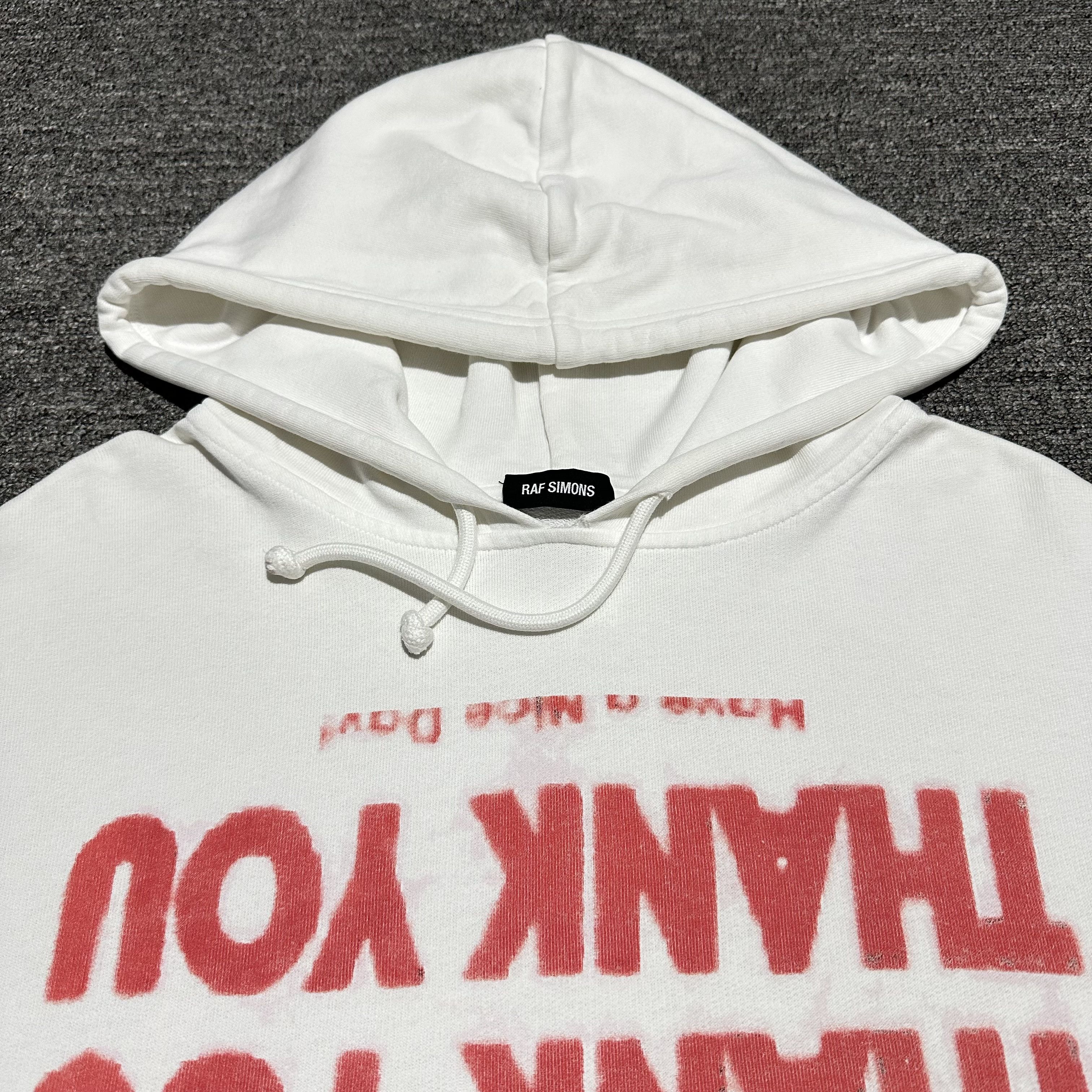 Raf Simons × Raf by Raf Simons Raf Simons Thank You Hoodie Size US L / EU 52-54 / 3 - 6 Thumbnail