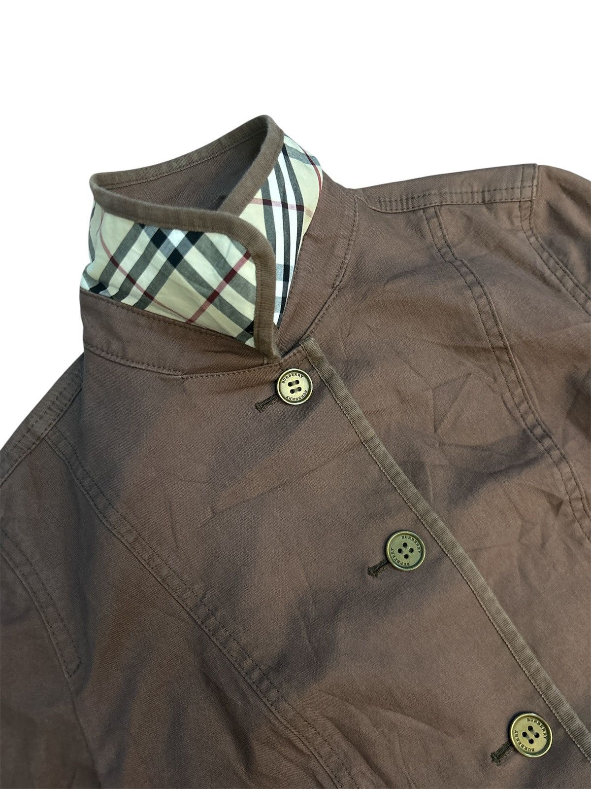 Burberry BURBERRY LONDON Nova Check Utility Field Jacket Brown Size US M / EU 48-50 / 2 - 2 Thumbnail