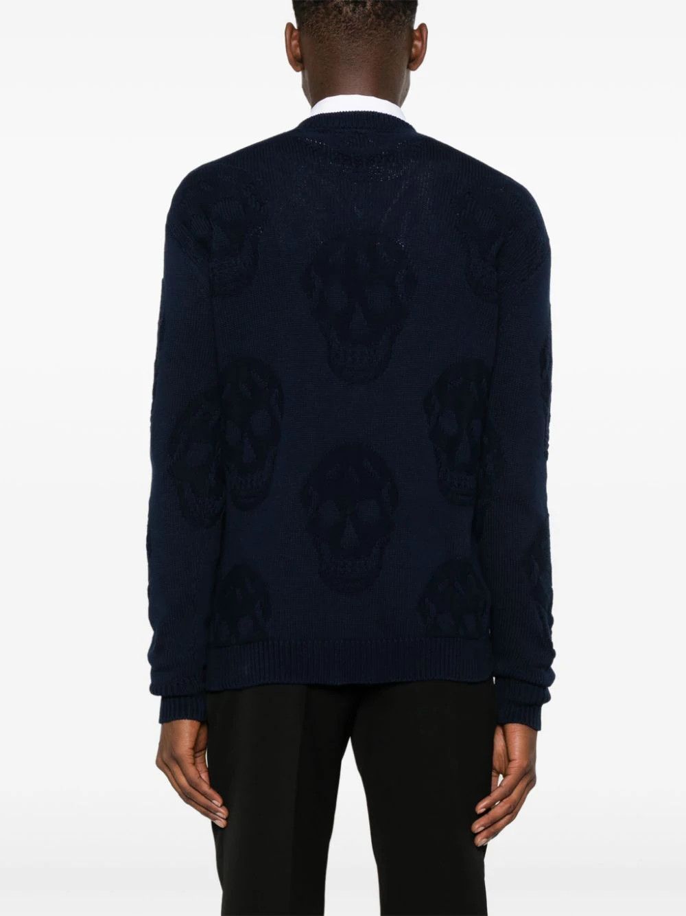 Alexander McQueen o1y1024 Sweater in Midnight Blue Size US S / EU 44-46 / 1 - 4 Thumbnail