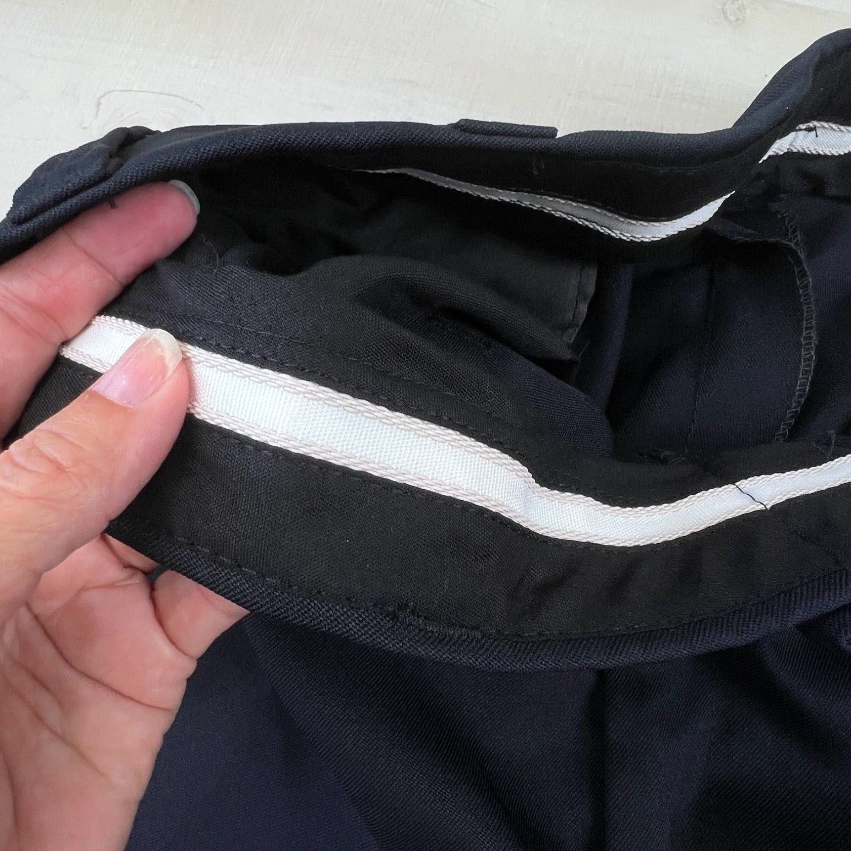 Vintage The Force Mens Pants 34 Navy Blue Straight Unhemmed Dress Work New Size US 34 / EU 50 - 5 Thumbnail