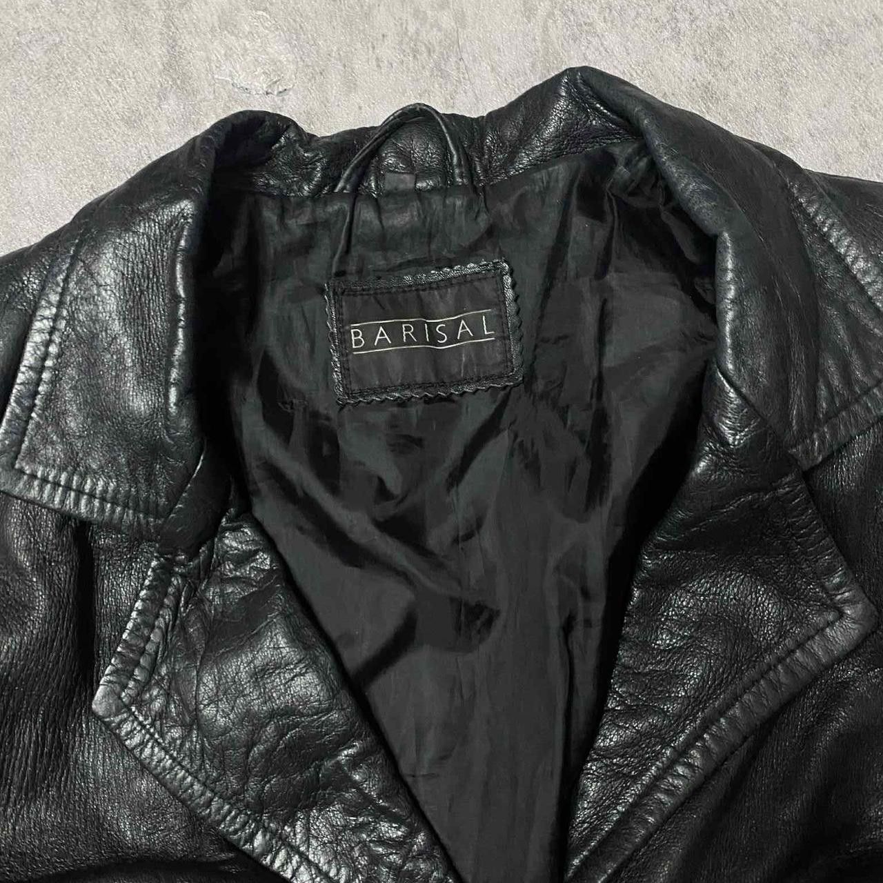 Other Black leather coat with button front and pockets leather Size ONE SIZE - 3 Thumbnail