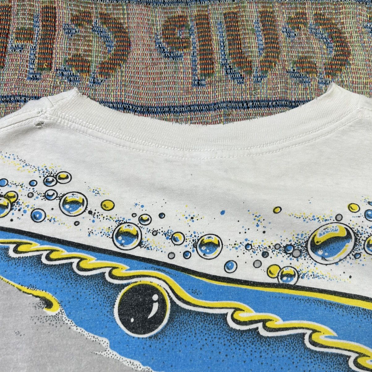 Vintage Vintage 90s Shark Ocean Over Print Graphic Tee Size US XL / EU 56 / 4 - 10 Thumbnail