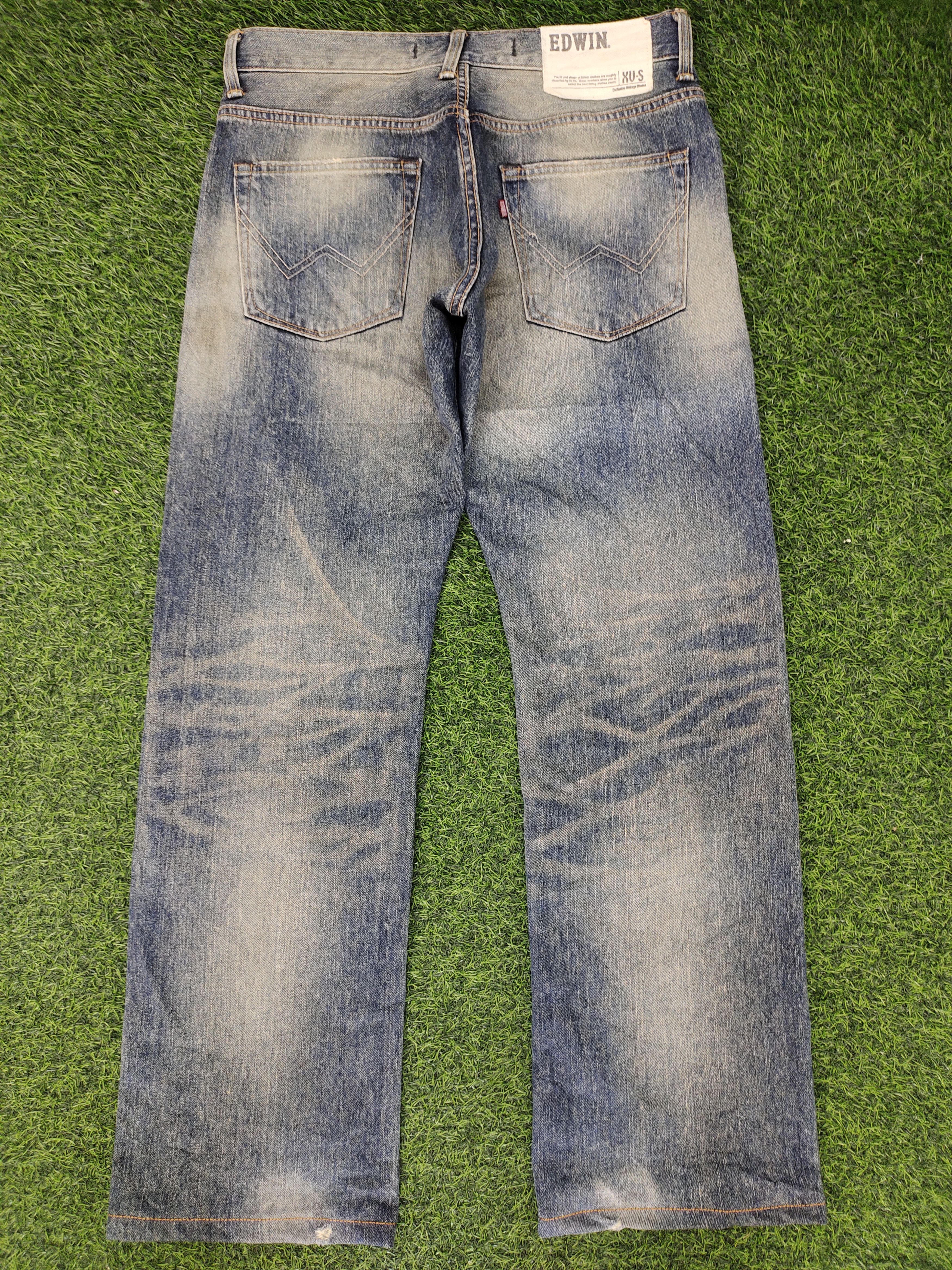 Edwin Vintage Edwin Xvs Japan Clawmark Distress Faded Jeans Size US 30 / EU 46 - 7 Thumbnail